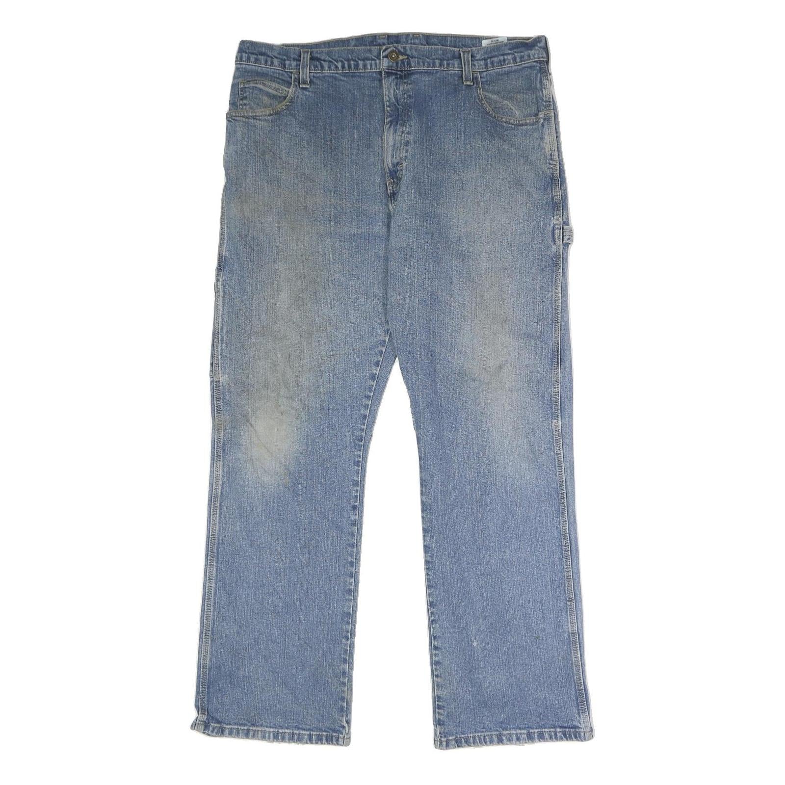 DICKIES Mens Blue Relaxed Straight Denim Light W38 L32 Workwear Utility Jeans Refurbished - N/A refurbished available on Cerqular