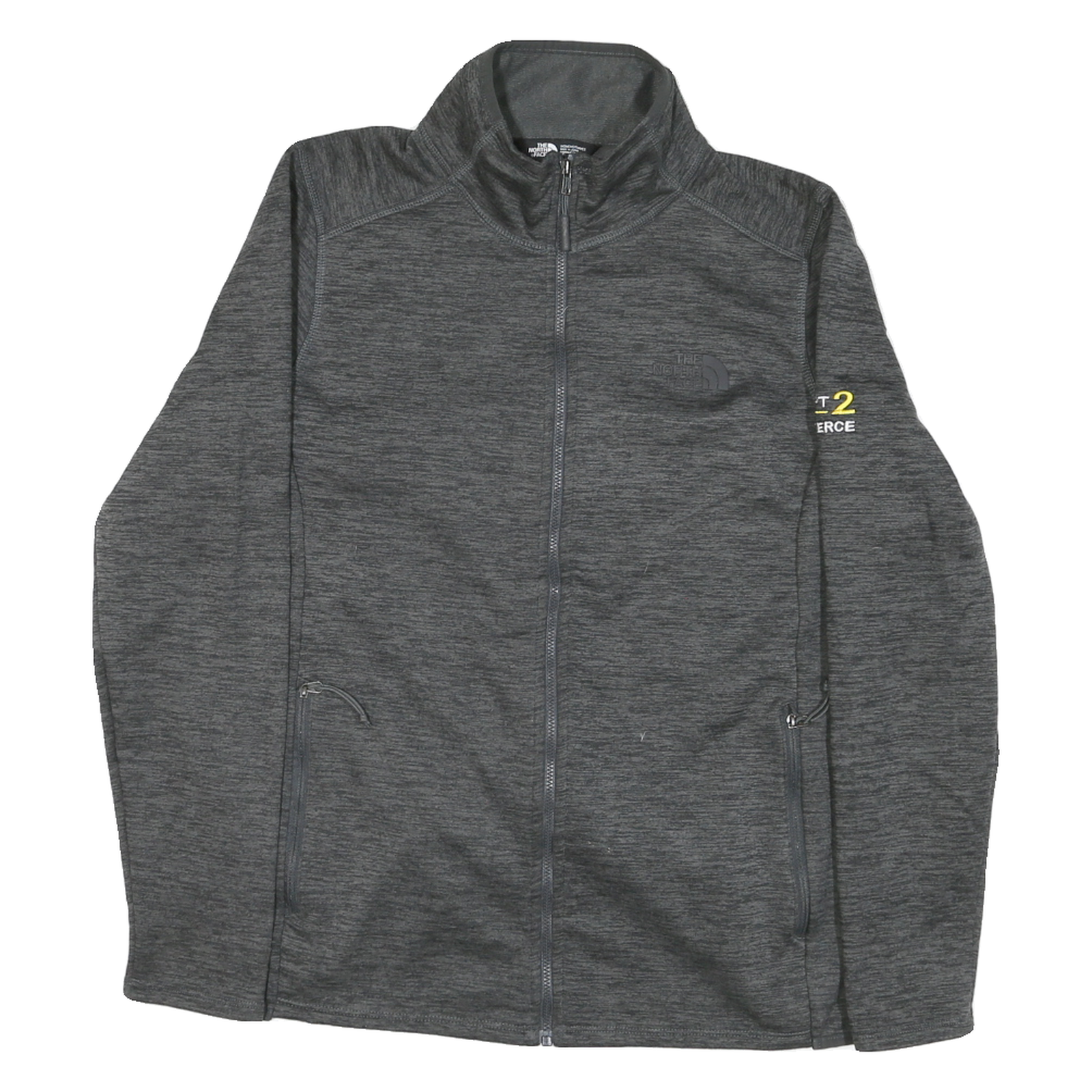 THE NORTH FACE Womens Grey Jacket L Polyester Blend Plain Zip Outdoor Casual Refurbished - N/A refurbished available on Cerqular