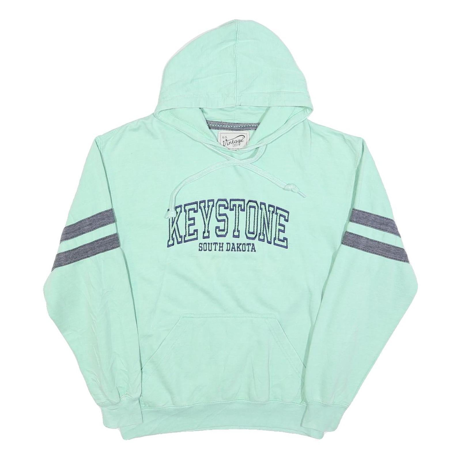 US VINTAGE Mens Mint Green Keystone South Dakota Pullover Hoodie M Casual Refurbished - N/A refurbished available on Cerqular