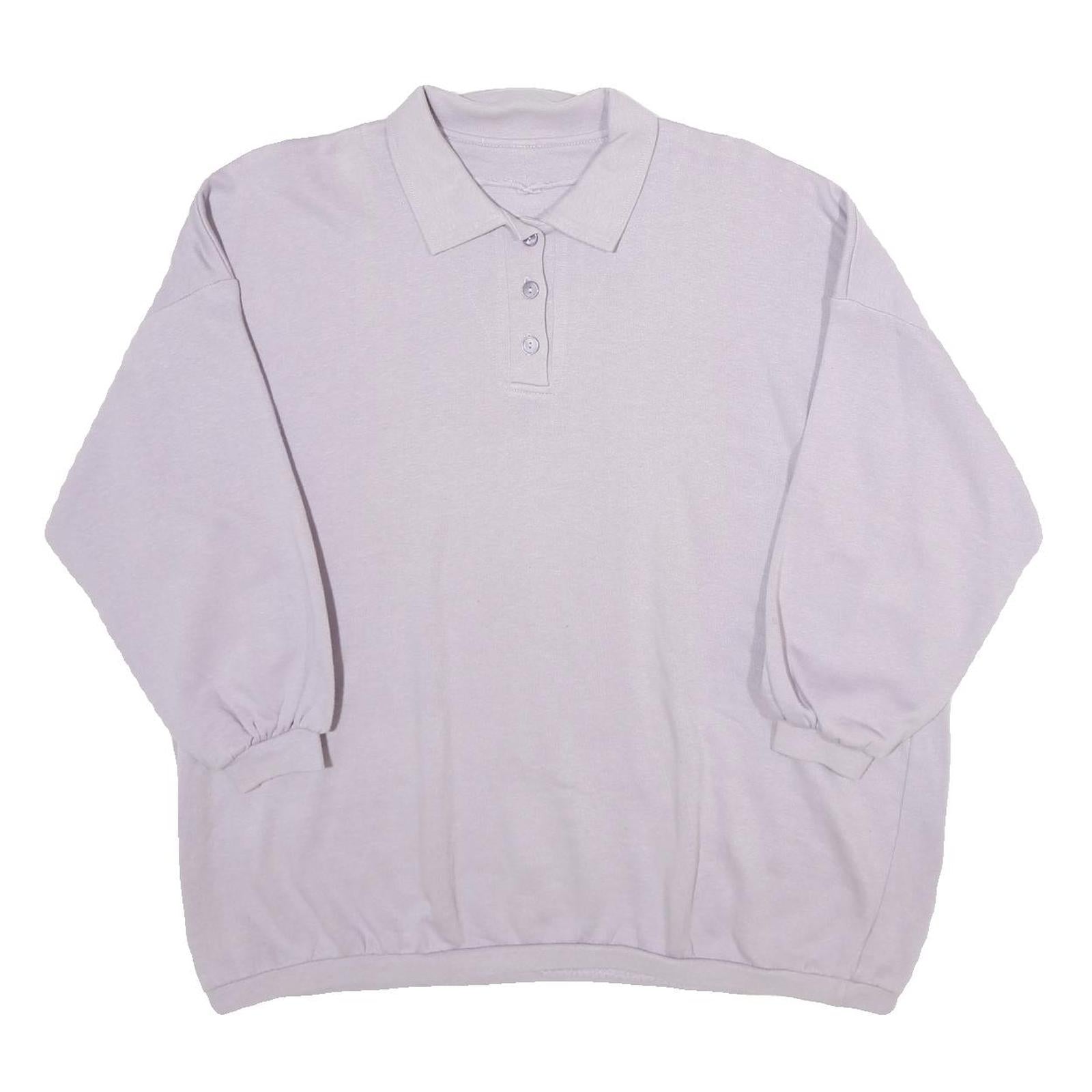 Buy Womens White Cotton Blend Polo Collar 2XL Oversized Sweatshirt Relaxed Fit Refurbished - $27.29 Womens White Cotton Blend Polo Collar 2XL Oversized Sweatshirt Relaxed Fit Refurbished - N/A refurbished available on Cerqular