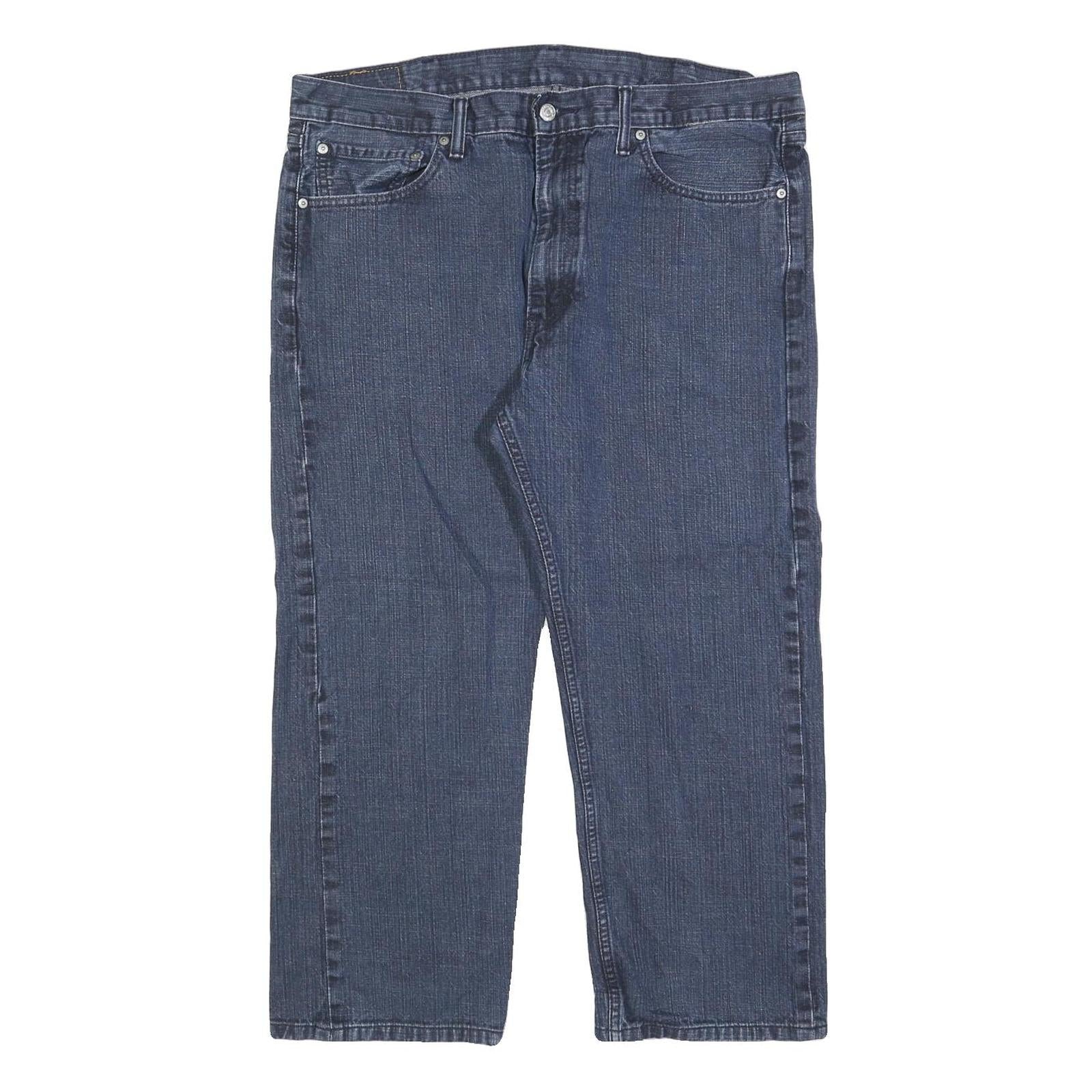 LEVI'S 505 Mens Jeans Blue Regular Straight Denim Medium W38 L25 Classic Zip Refurbished - N/A refurbished available on Cerqular