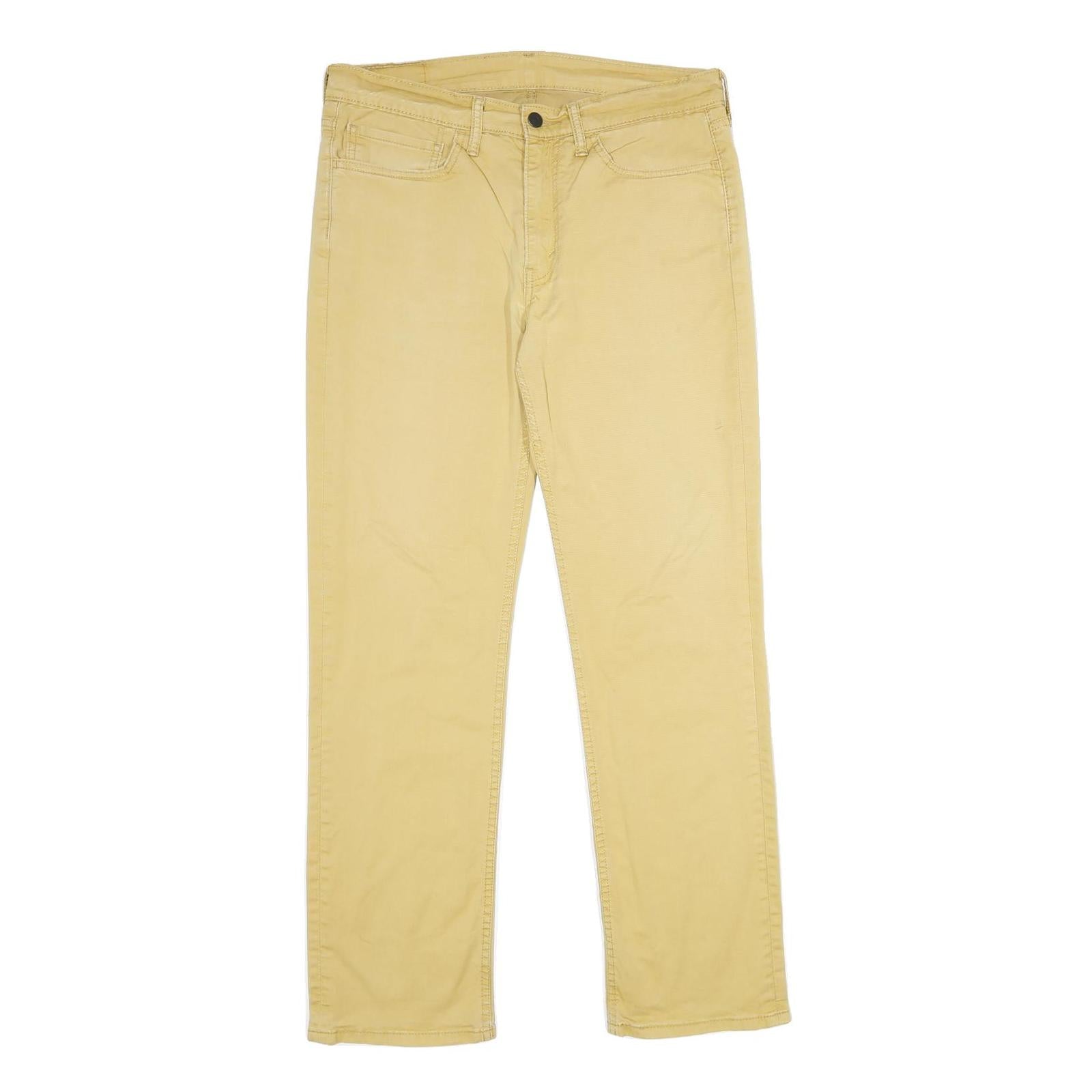 Buy LEVI'S Mens Cotton Blend Beige Classic Straight Trousers W34 L32 Casual Zip Refurbished - $36.39 LEVI'S Mens Cotton Blend Beige Classic Straight Trousers W34 L32 Casual Zip Refurbished - N/A refurbished available on Cerqular