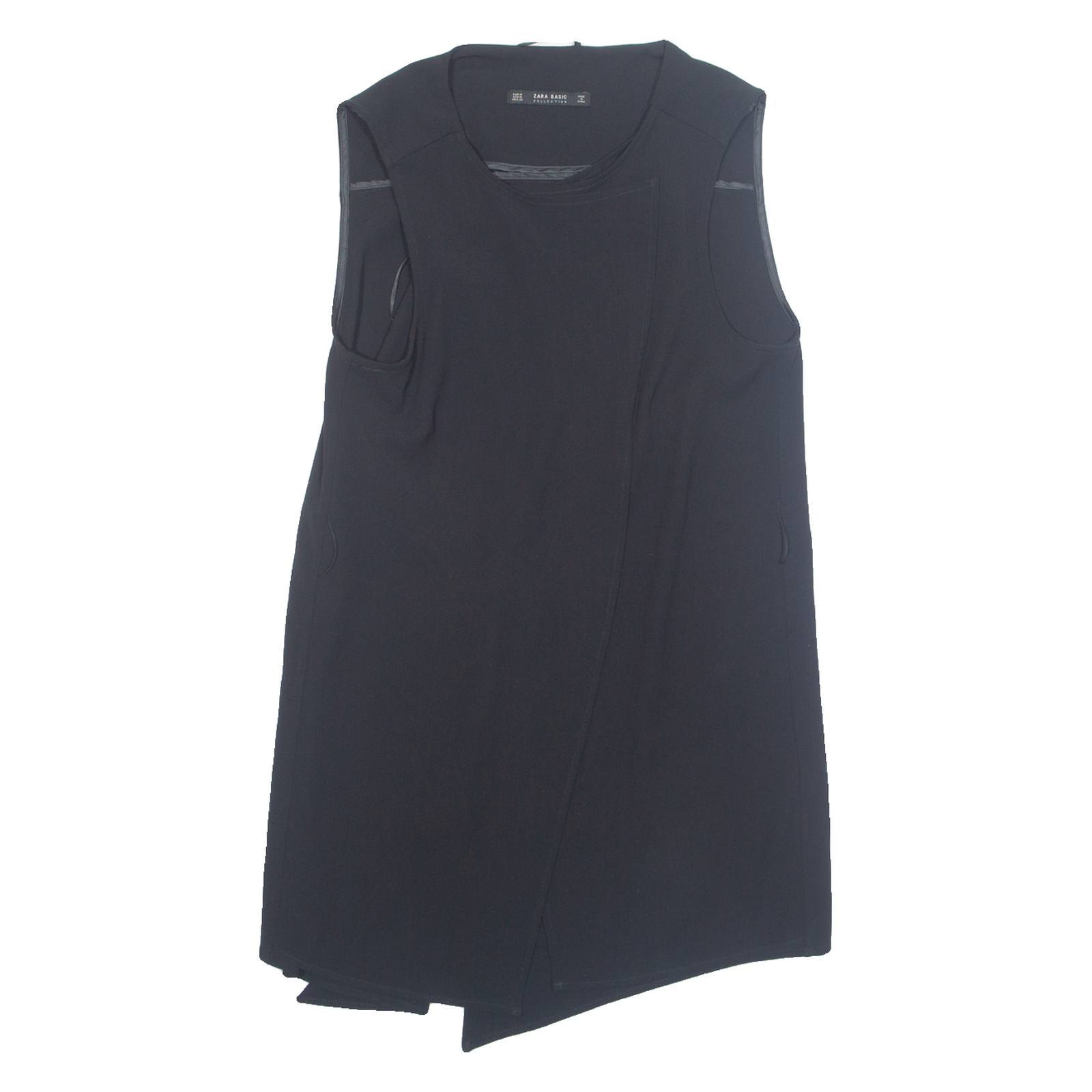 ZARA Open Sleeveless Womens Blazer Jacket Black M Refurbished - N/A refurbished available on Cerqular