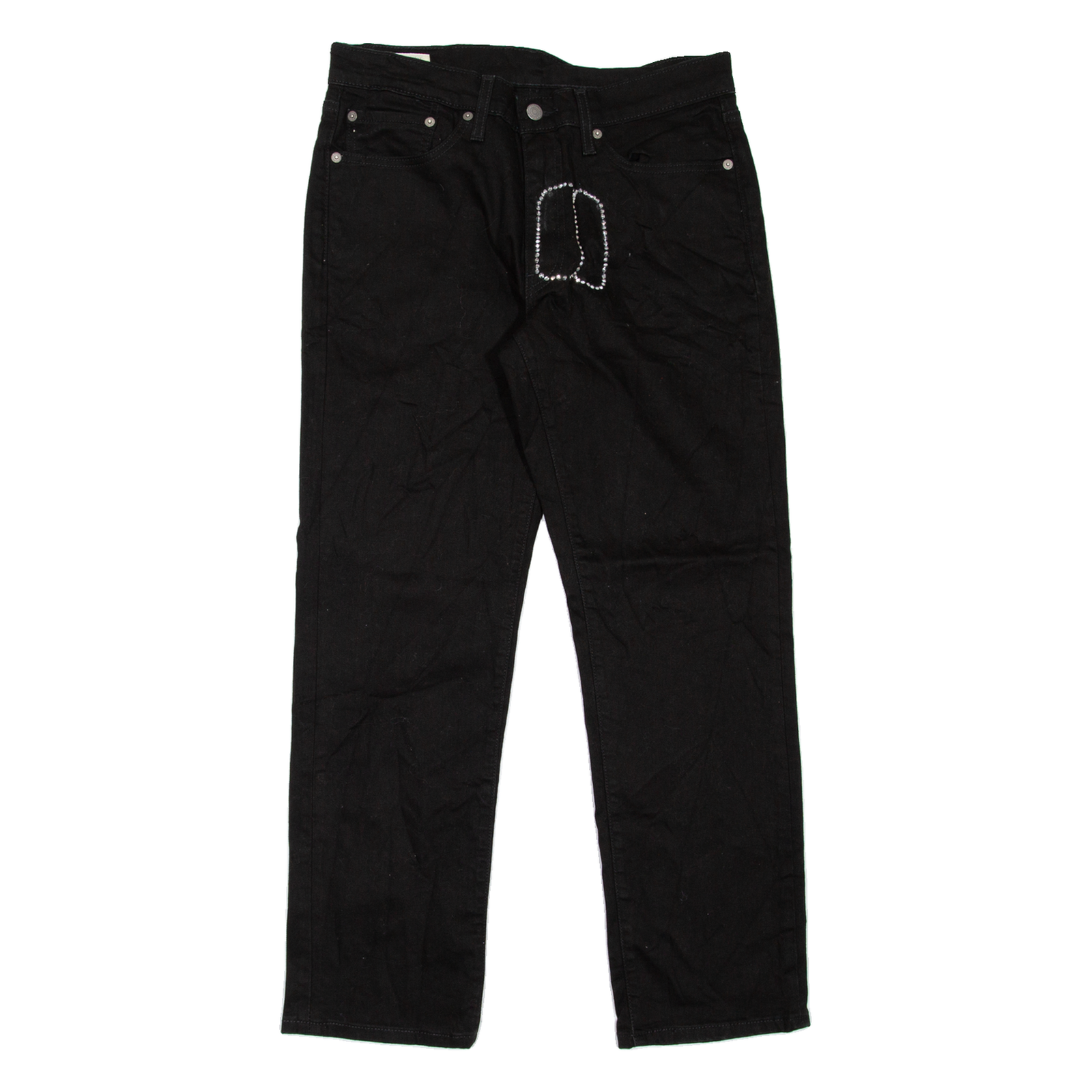 LEVI'S 511 BIG E Jeans Customised Mens Black Slim Straight W31 L23 Refurbished - N/A refurbished available on Cerqular
