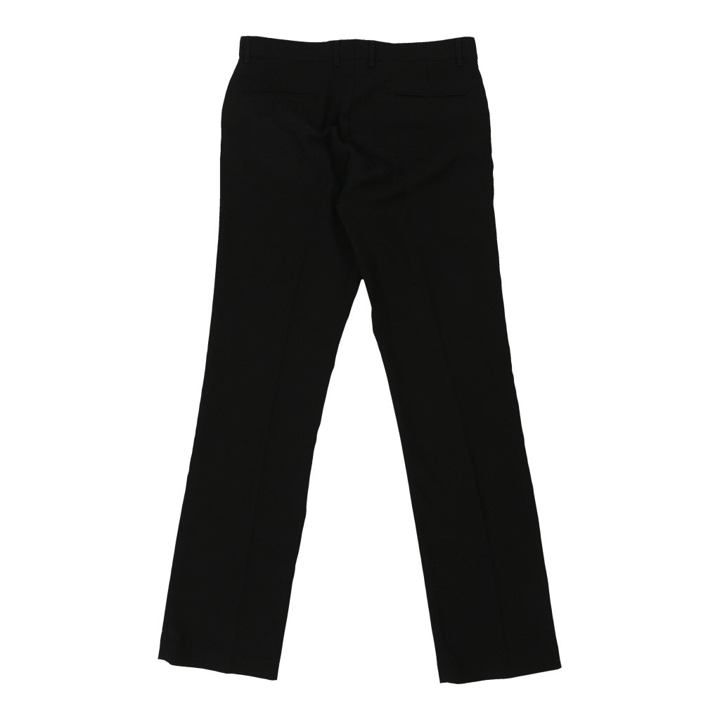 Sasch Trousers - 32W UK 12 Black Cotton Refurbished - Thrifted (note: this is a term often used to describe second- refurbished available on Cerqular