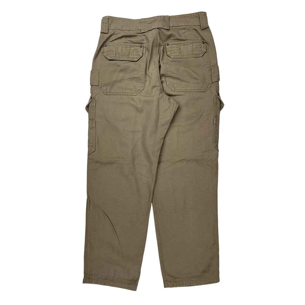 Unbranded Cargo Trousers - 31W 29L Brown Cotton Refurbished - Thrifted (note: this is a term often used to describe second- refurbished available on Cerqular