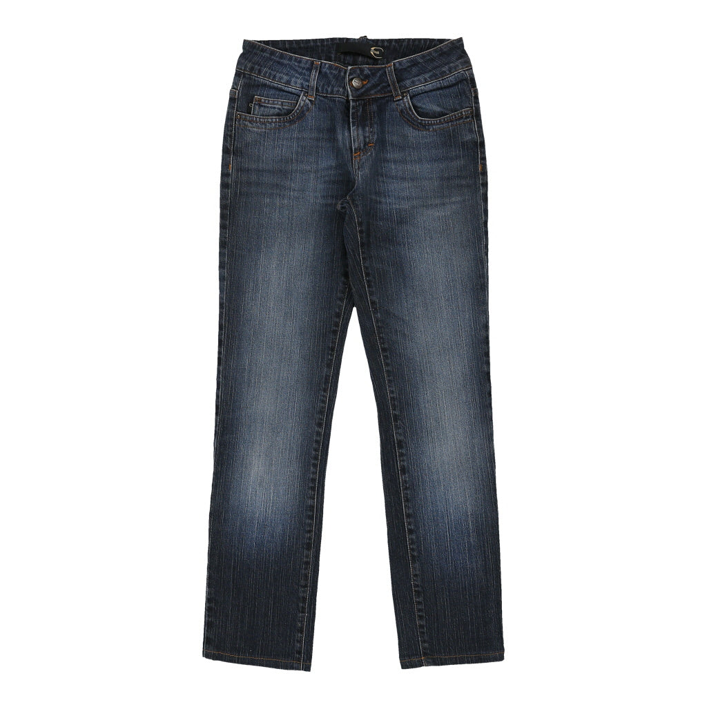 Just Cavalli Embroidered Jeans - 27W UK 8 Blue Cotton | Size: UK 8 Refurbished - N/A (Preloved Designer is not a specific brand, it refurbished available on Cerqular