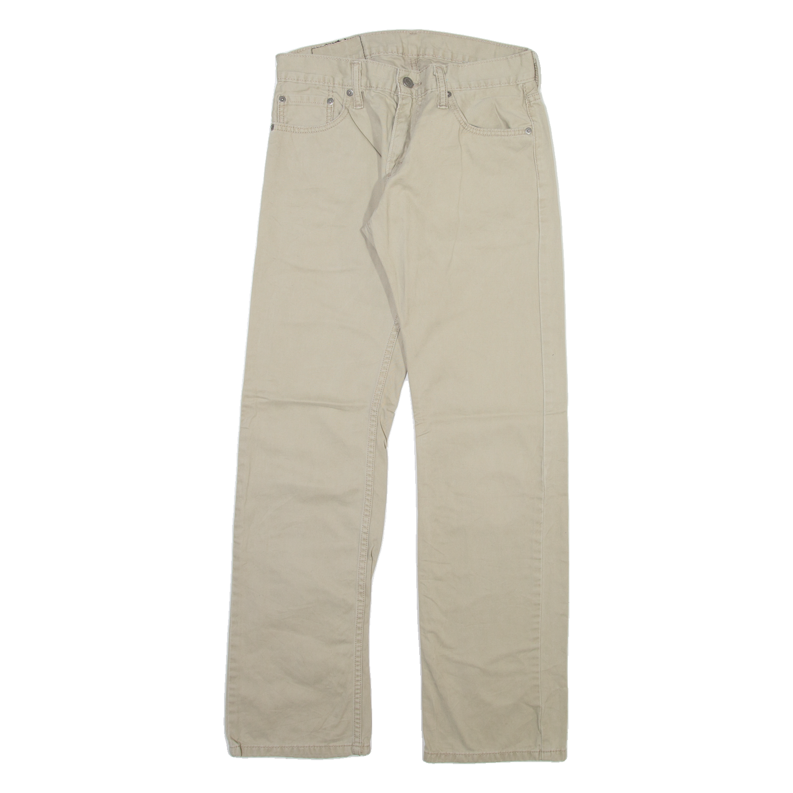 LEVI'S 514 Mens Trousers Beige Slim Straight W30 L32 Refurbished - N/A refurbished available on Cerqular