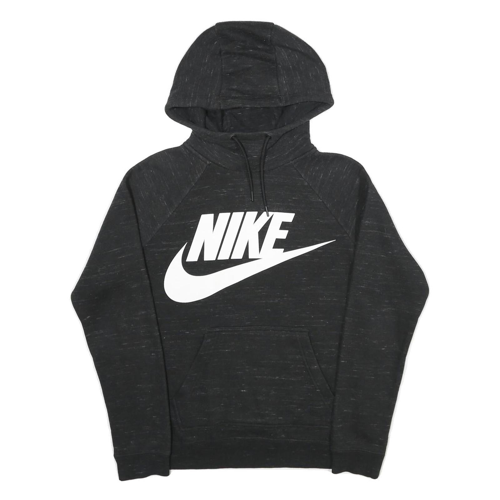 NIKE Mens Black Hoodie S Cotton Blend Pullover Casual Sports Sweatshirt Refurbished - N/A refurbished available on Cerqular