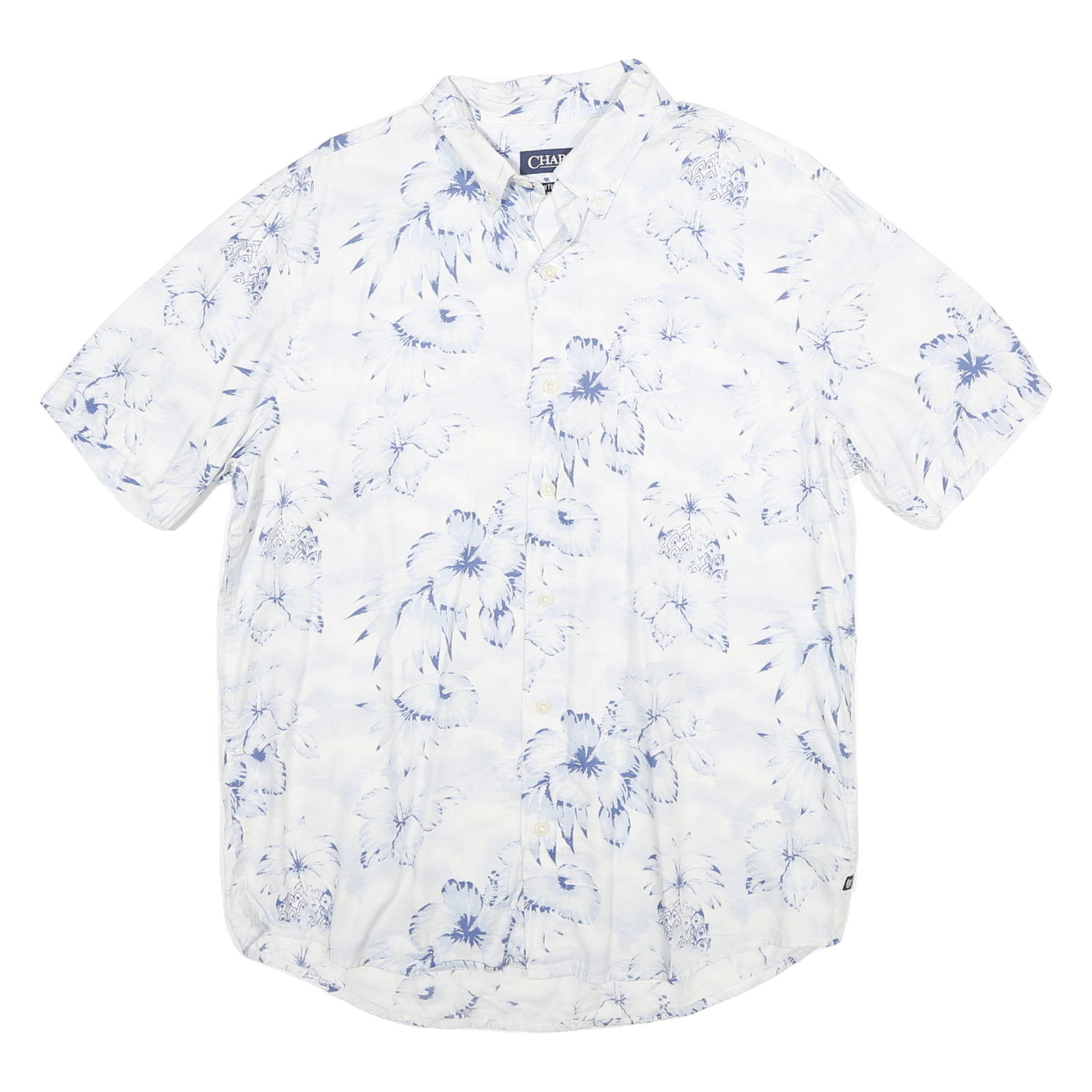 Buy CHAPS Mens White & Blue Floral Pattern Short Sleeve Shirt M Casual Summer Refurbished - $22.09 CHAPS Mens White & Blue Floral Pattern Short Sleeve Shirt M Casual Summer Refurbished - N/A refurbished available on Cerqular