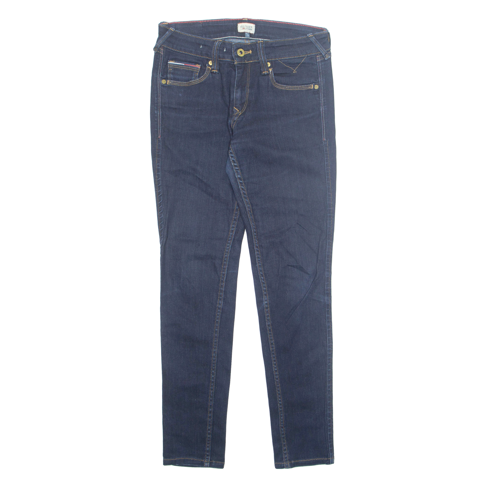 TOMMY HILFIGER Mens Jeans Blue Regular Tapered W28 L28 Refurbished - N/A refurbished available on Cerqular