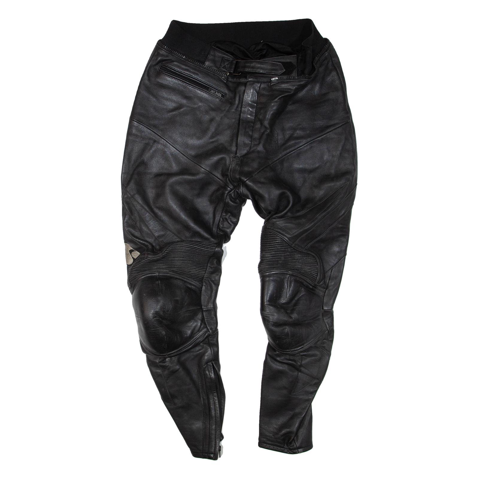 IXS Biker Mens Leather Trousers Black Regular Skinny W30 L27 Refurbished - N/A refurbished available on Cerqular