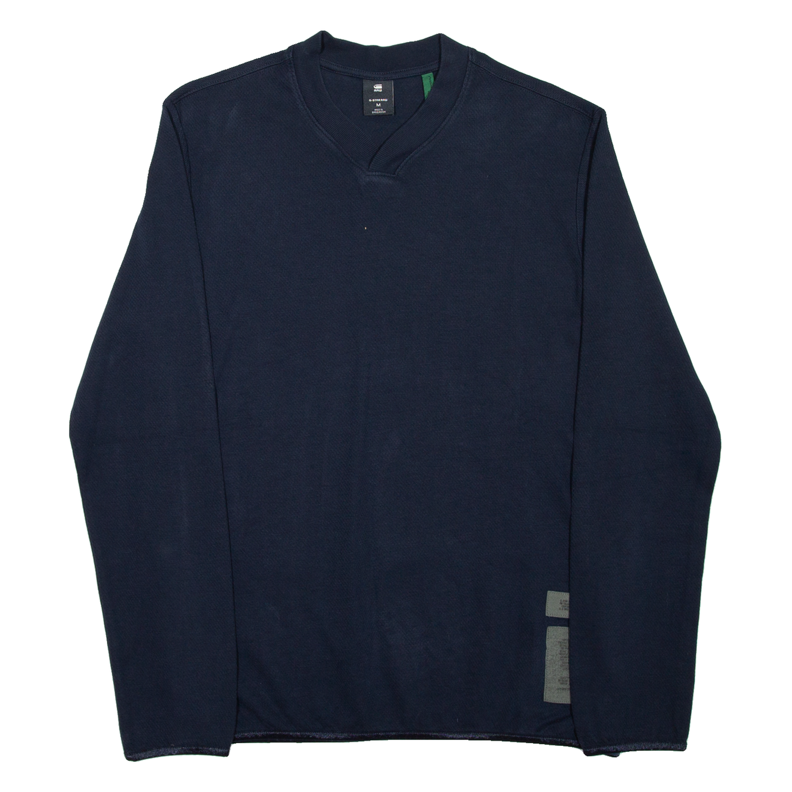 G-STAR Mens Sweatshirt Blue V-Neck M Refurbished - N/A refurbished available on Cerqular
