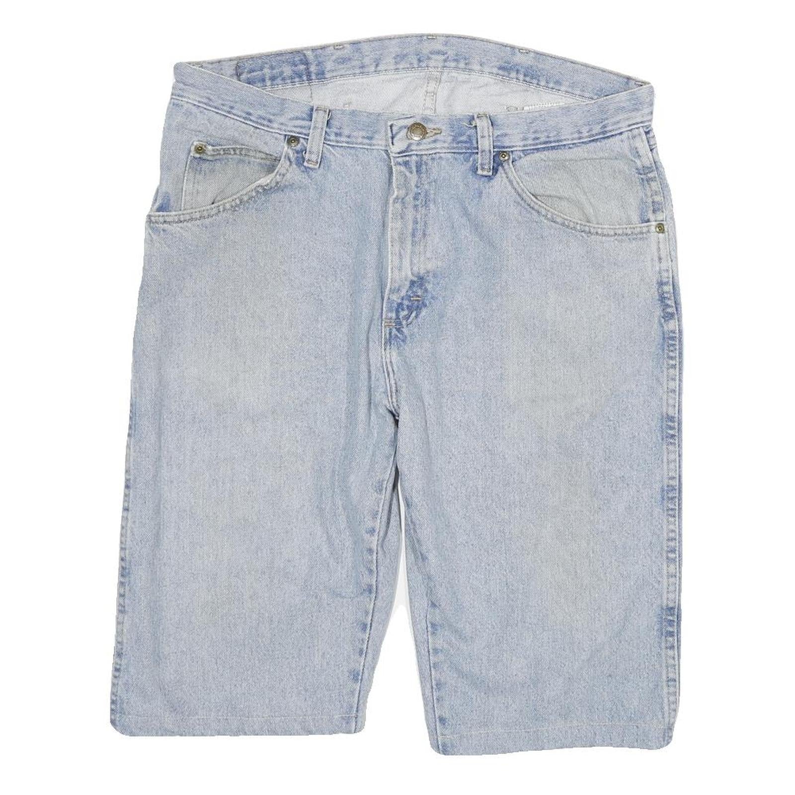 WRANGLER Mens Denim Blue Casual Shorts XL W34 Cotton Blend Classic Fit Refurbished - N/A refurbished available on Cerqular