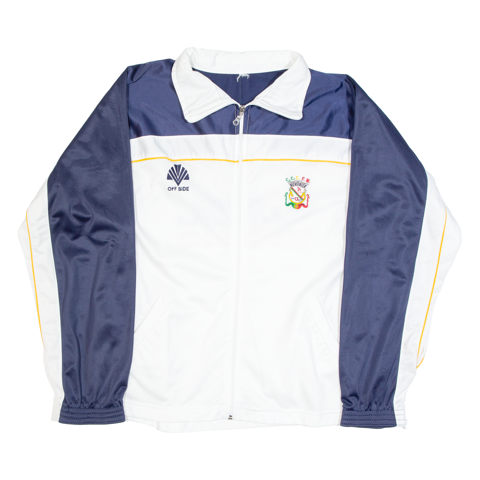 OFF SIDE Mens Track Jacket White XL Refurbished - N/A refurbished available on Cerqular