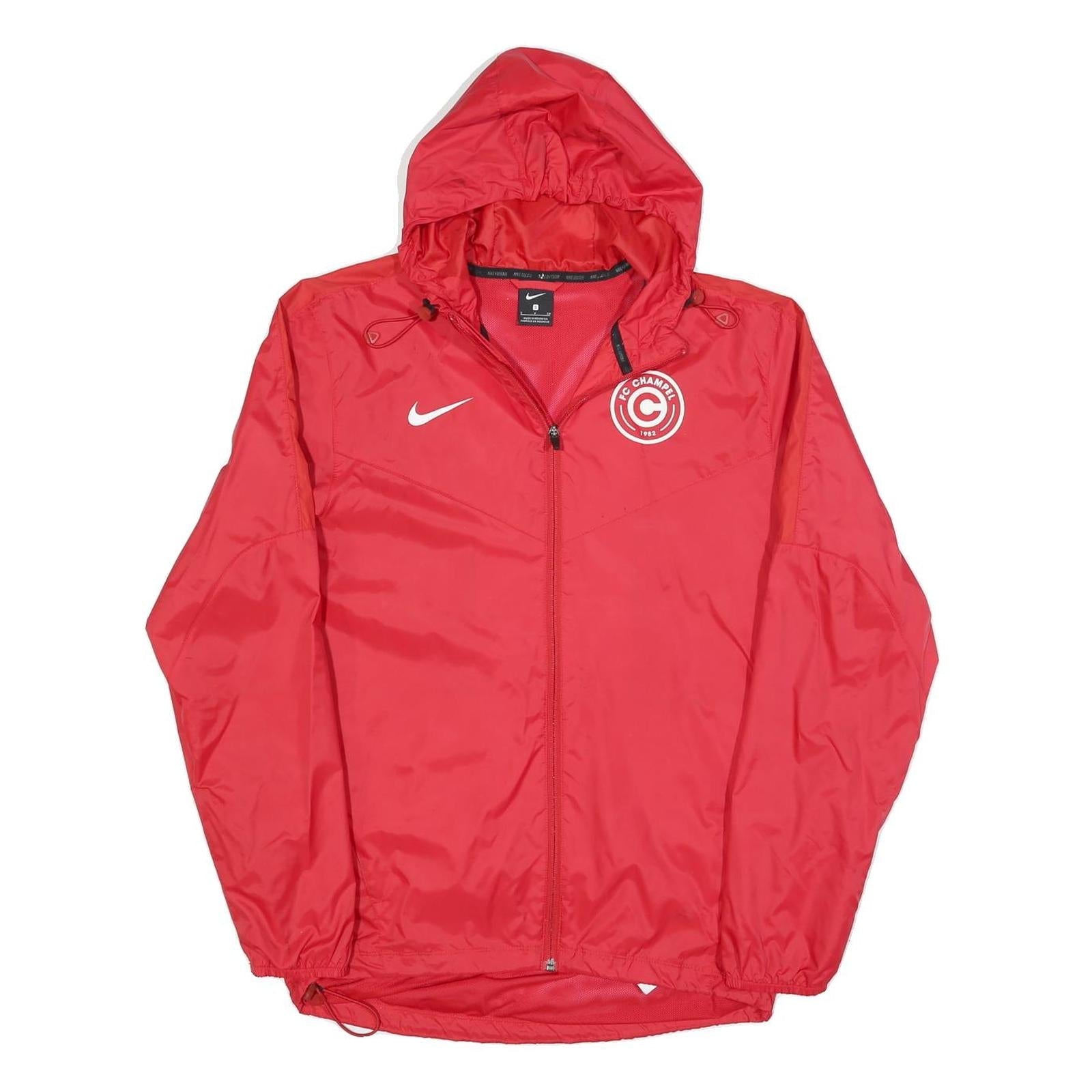 Buy NIKE Mens Red FC Champel Jacket S Polyester Blend Plain Zip Hooded Light Refurbished - $42.89 NIKE Mens Red FC Champel Jacket S Polyester Blend Plain Zip Hooded Light Refurbished - N/A refurbished available on Cerqular