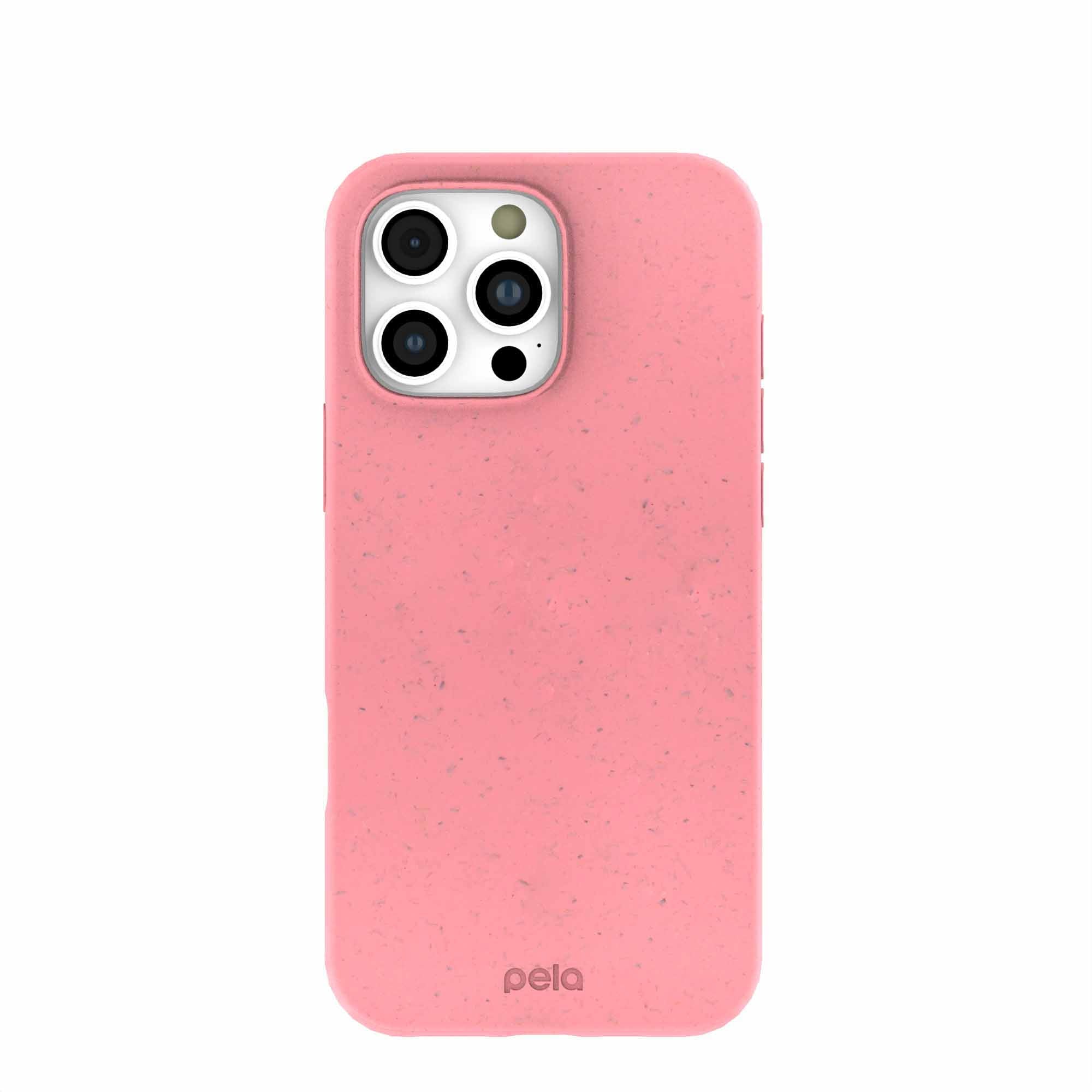 Bubblegum Pink iPhone 16 Pro Max Case Refurbished - Pela Case refurbished available on Cerqular