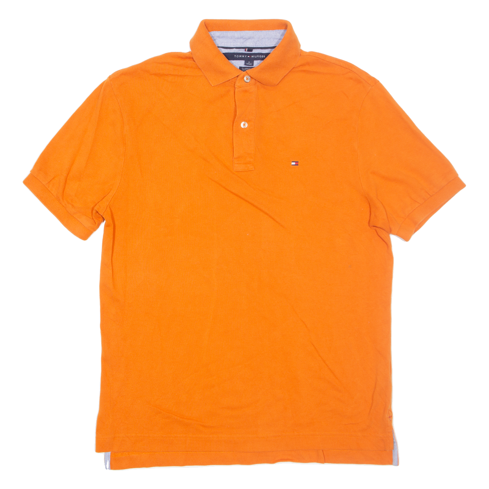 TOMMY HILFIGER Mens Polo Shirt Orange M Refurbished - N/A refurbished available on Cerqular
