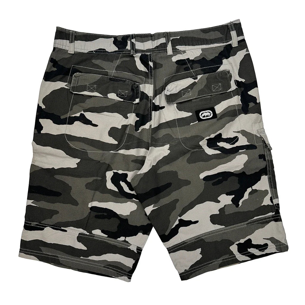 Ecko Unltd Camo Cargo Shorts - 34W 11L Camo Cotton Refurbished - Thrifted (note: this is a term often used to describe second- refurbished available on Cerqular