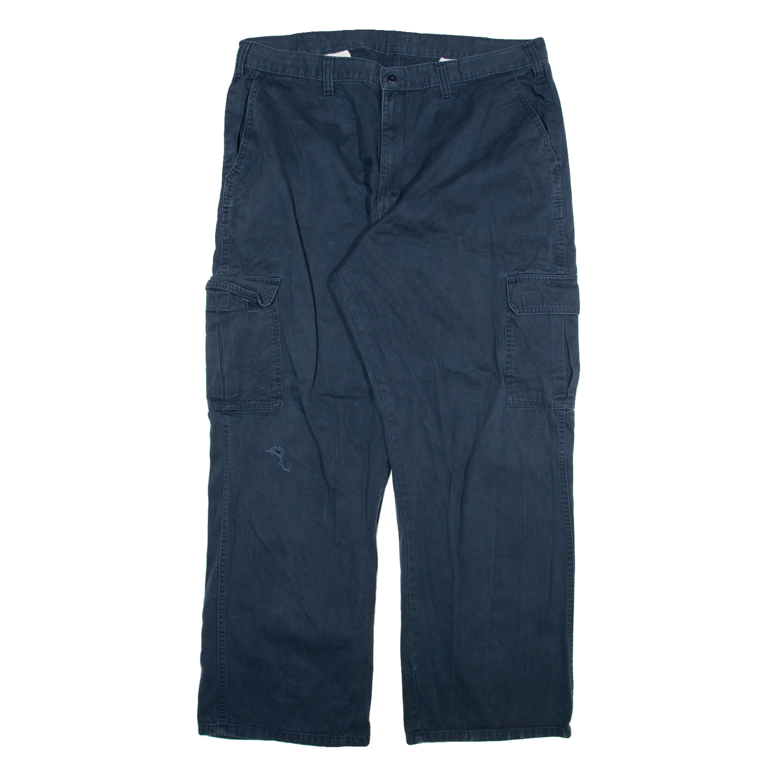 DICKIES Cargo Mens Trousers Blue Relaxed Straight W38 L32 Refurbished - N/A refurbished available on Cerqular