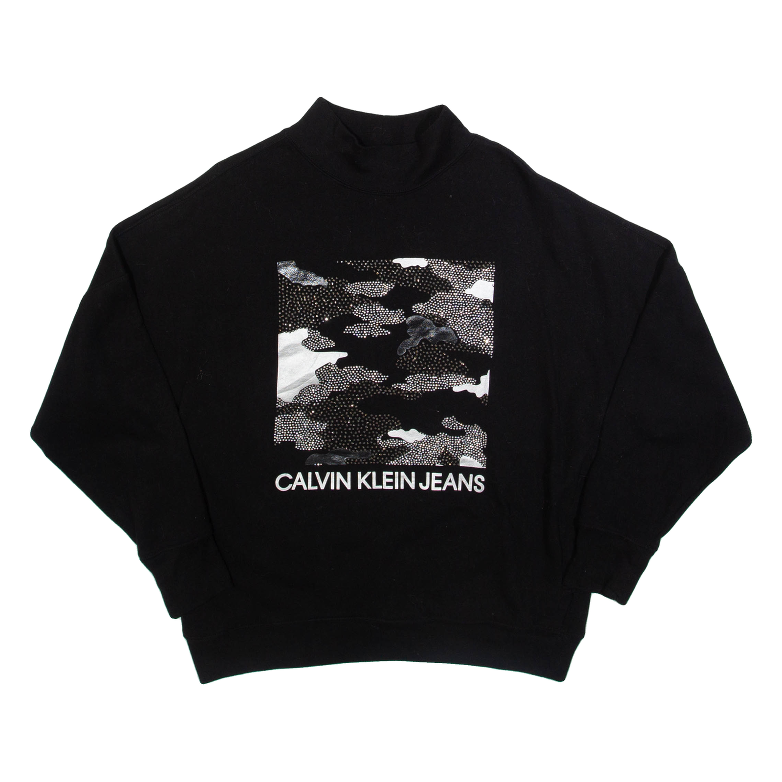 CALVIN KLEIN Womens Sweatshirt Black S Refurbished - N/A refurbished available on Cerqular
