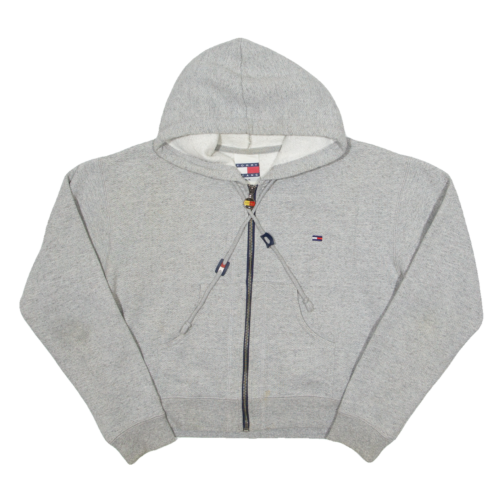 TOMMY HILFIGER Womens Grey Hoodie Full Zip M Refurbished - N/A refurbished available on Cerqular
