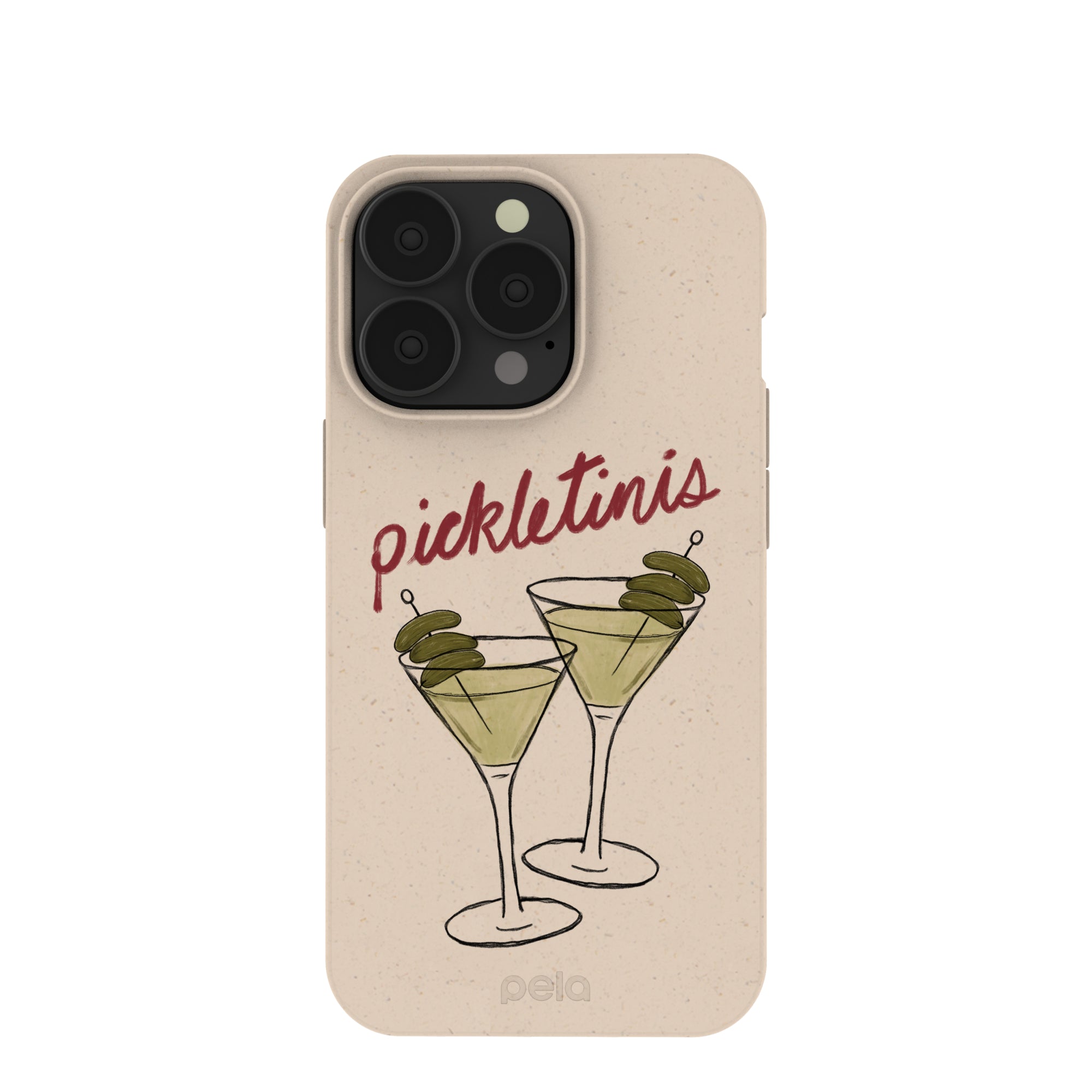 Seashell Pickletinis iPhone 13 Pro Case Refurbished - Pela Case refurbished available on Cerqular