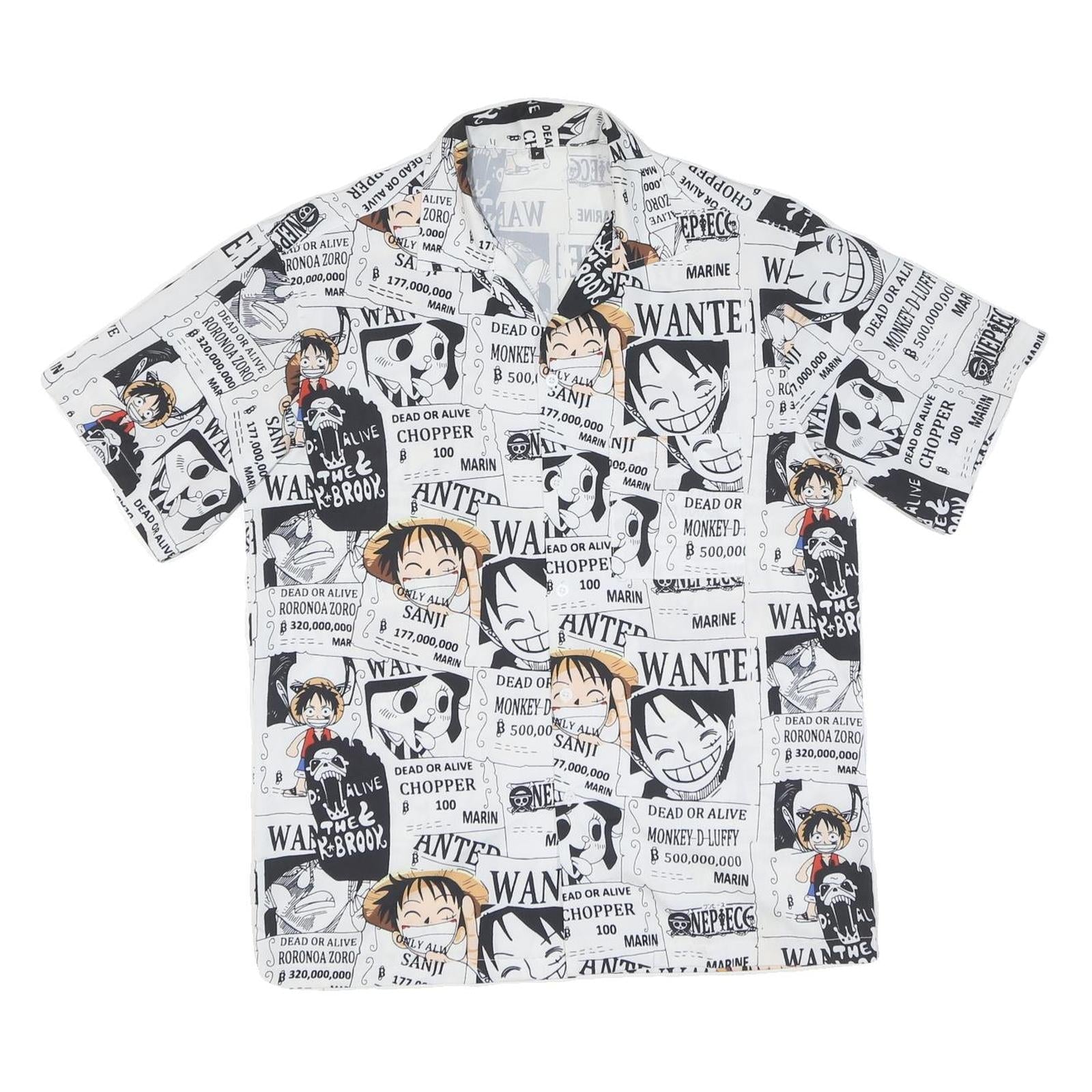 Buy Mens White & Black Cartoon Wanted Print Shirt L Polyester Blend Short Sleeve Refurbished - $25.99 Mens White & Black Cartoon Wanted Print Shirt L Polyester Blend Short Sleeve Refurbished - N/A refurbished available on Cerqular