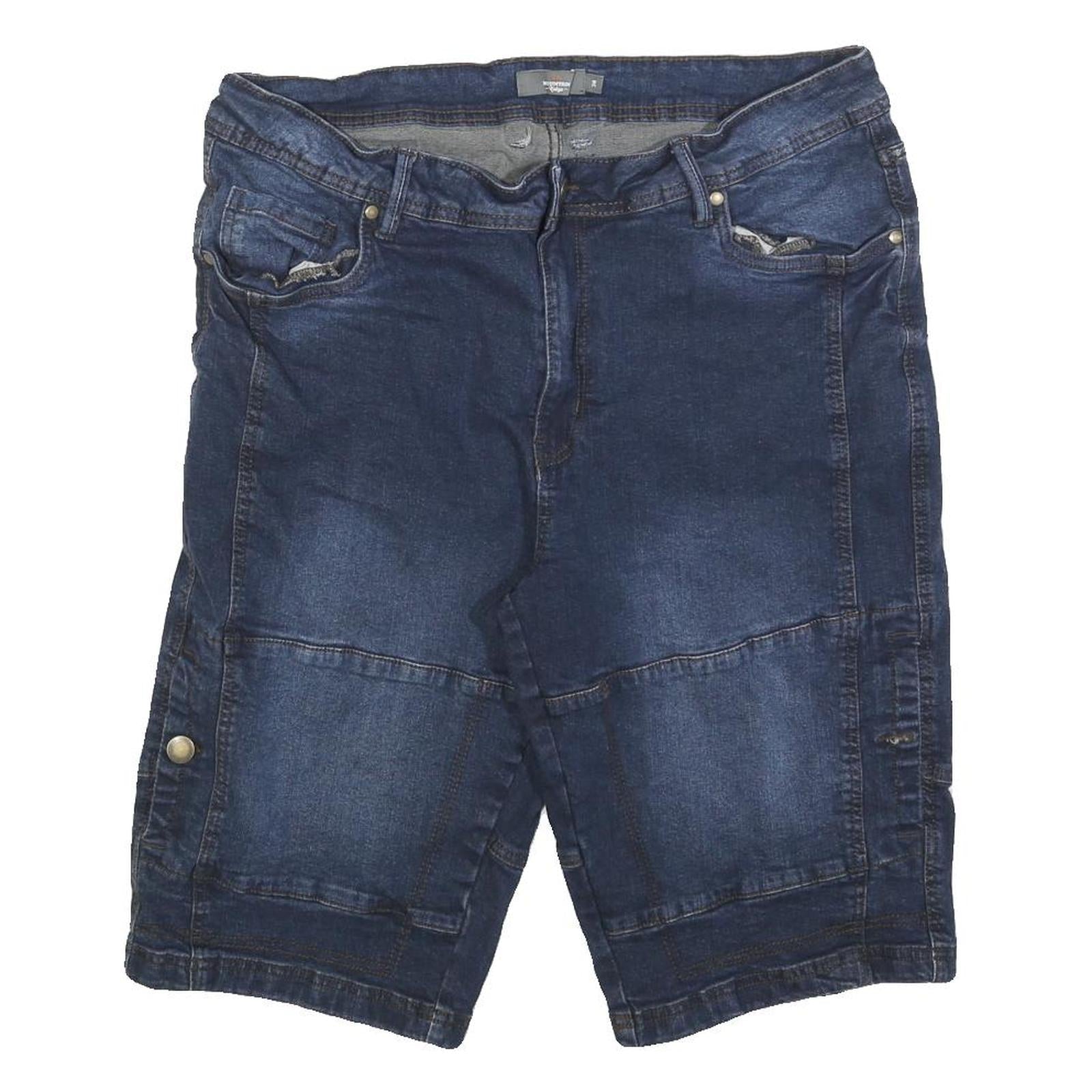 MOUNTAIN RIDGE Mens Denim Blue Casual Shorts XL W38 Cotton Blend Refurbished - N/A refurbished available on Cerqular