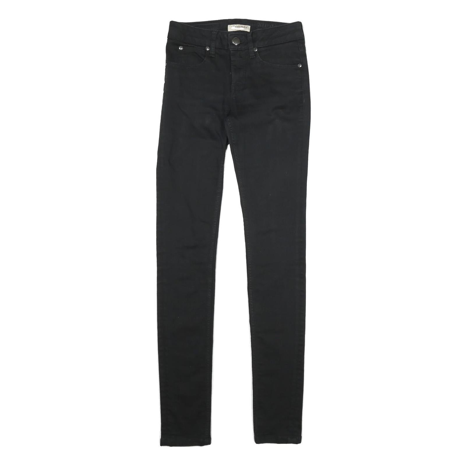 Buy BURBERRY Womens Black Regular Skinny Denim Raw Jeans W26 L32 Stylish Zip Closure Refurbished - $77.99 BURBERRY Womens Black Regular Skinny Denim Raw Jeans W26 L32 Stylish Zip Closure Refurbished - N/A refurbished available on Cerqular