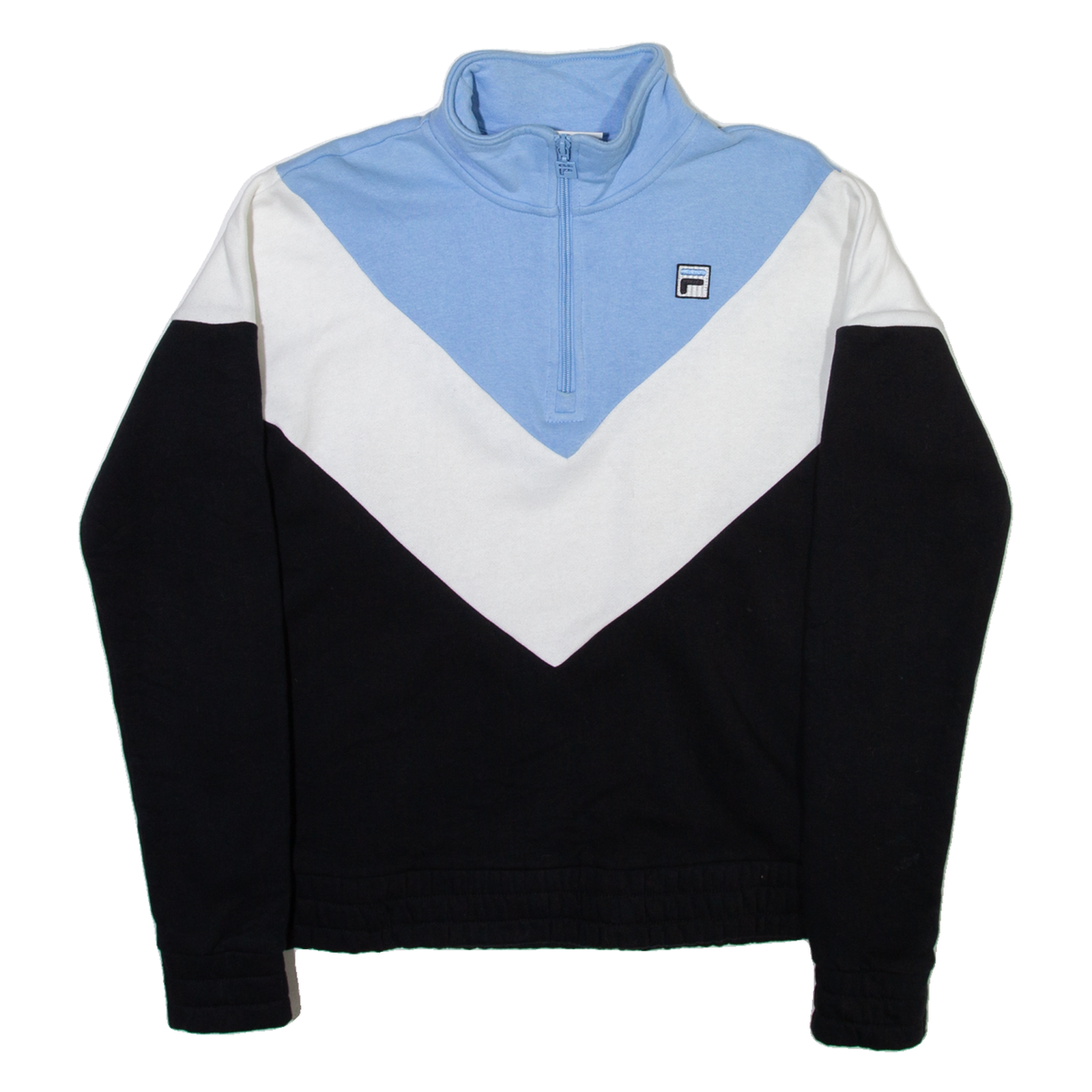 FILA Womens Sweatshirt Black 1/4 Zip S Refurbished - N/A refurbished available on Cerqular