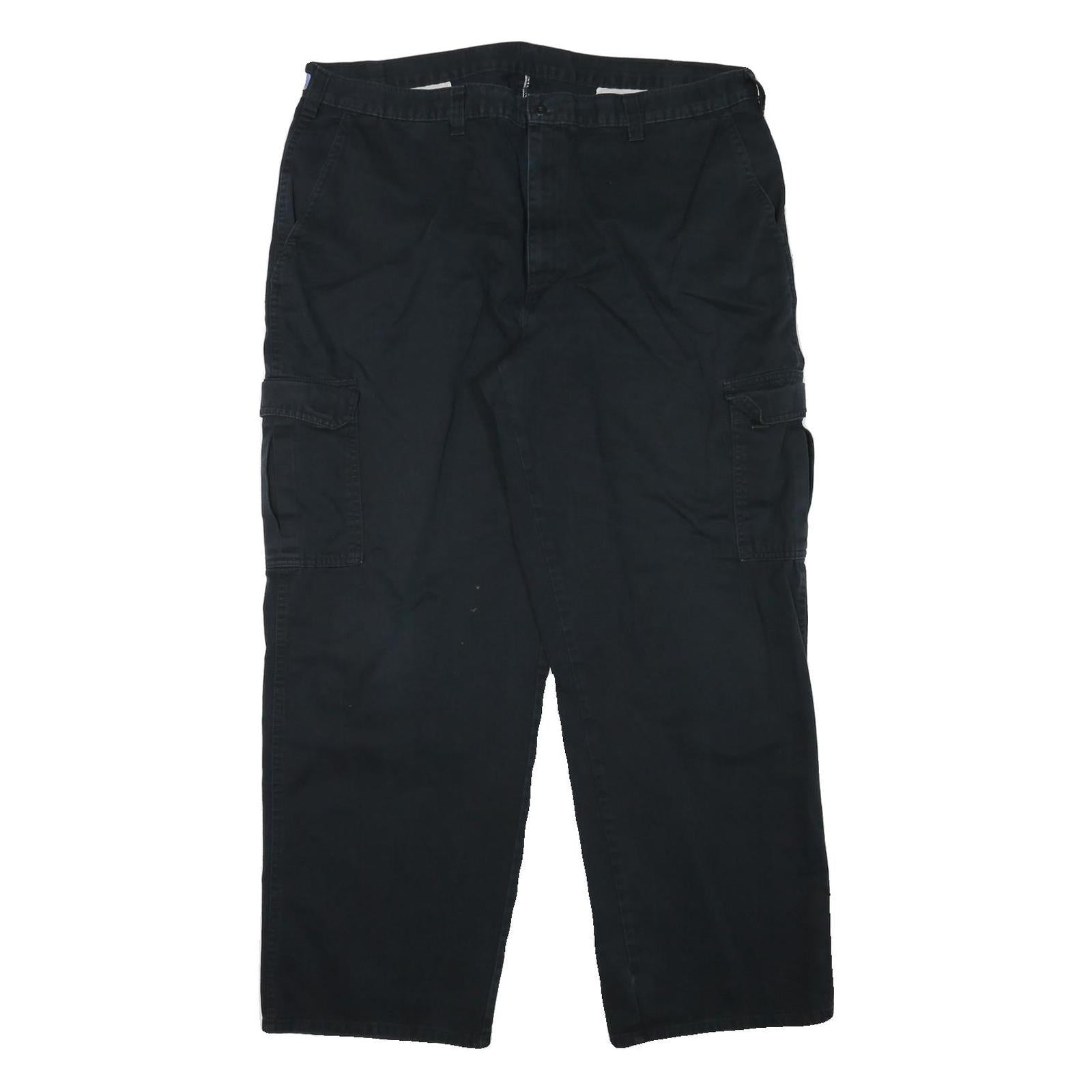 DICKIES Mens Cotton Blend Black Relaxed Cargo Trousers W40 L31 Workwear Utility Refurbished - N/A refurbished available on Cerqular