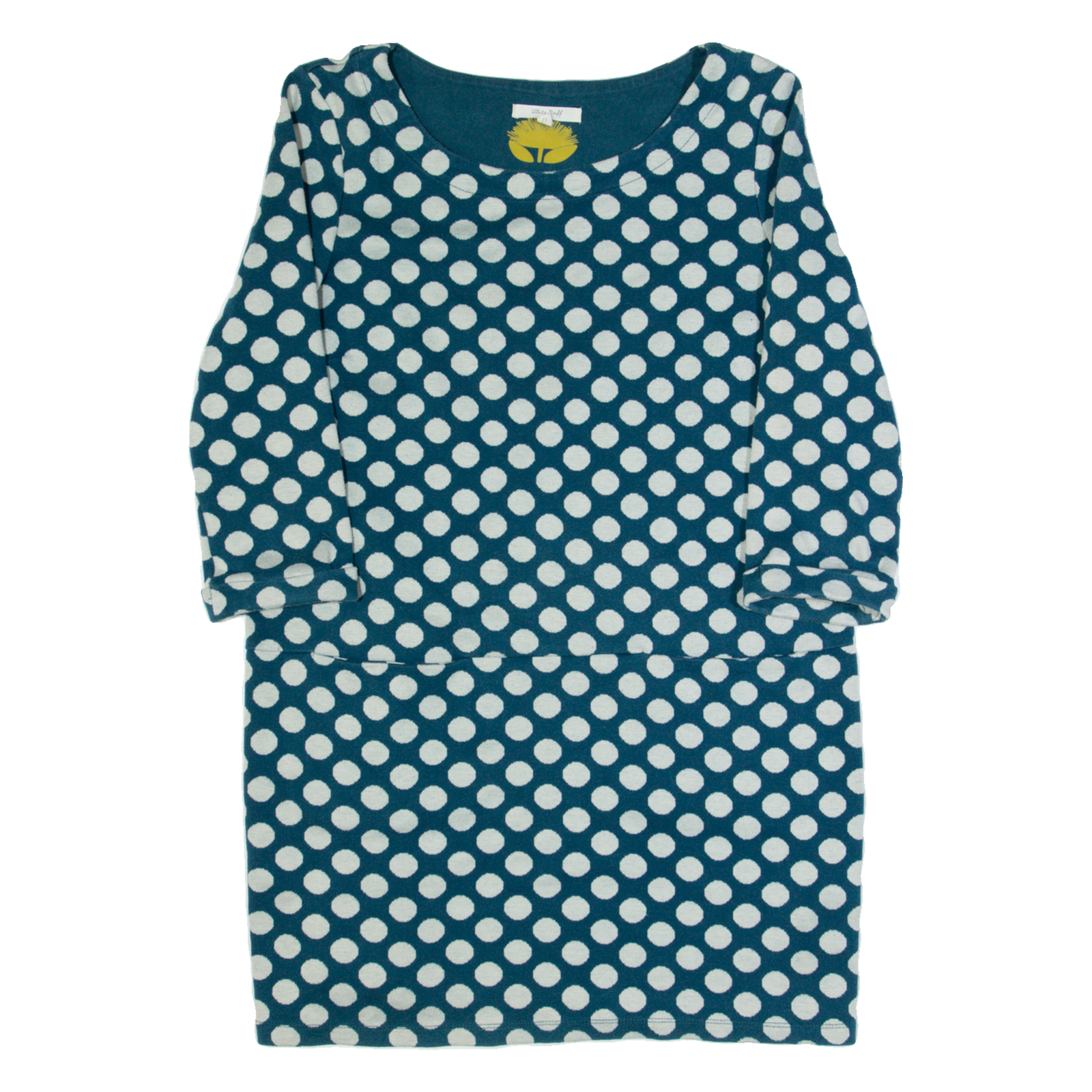 WHITE STUFF Womens Shift Dress Blue Polka Dot Short UK 12 Refurbished - N/A refurbished available on Cerqular