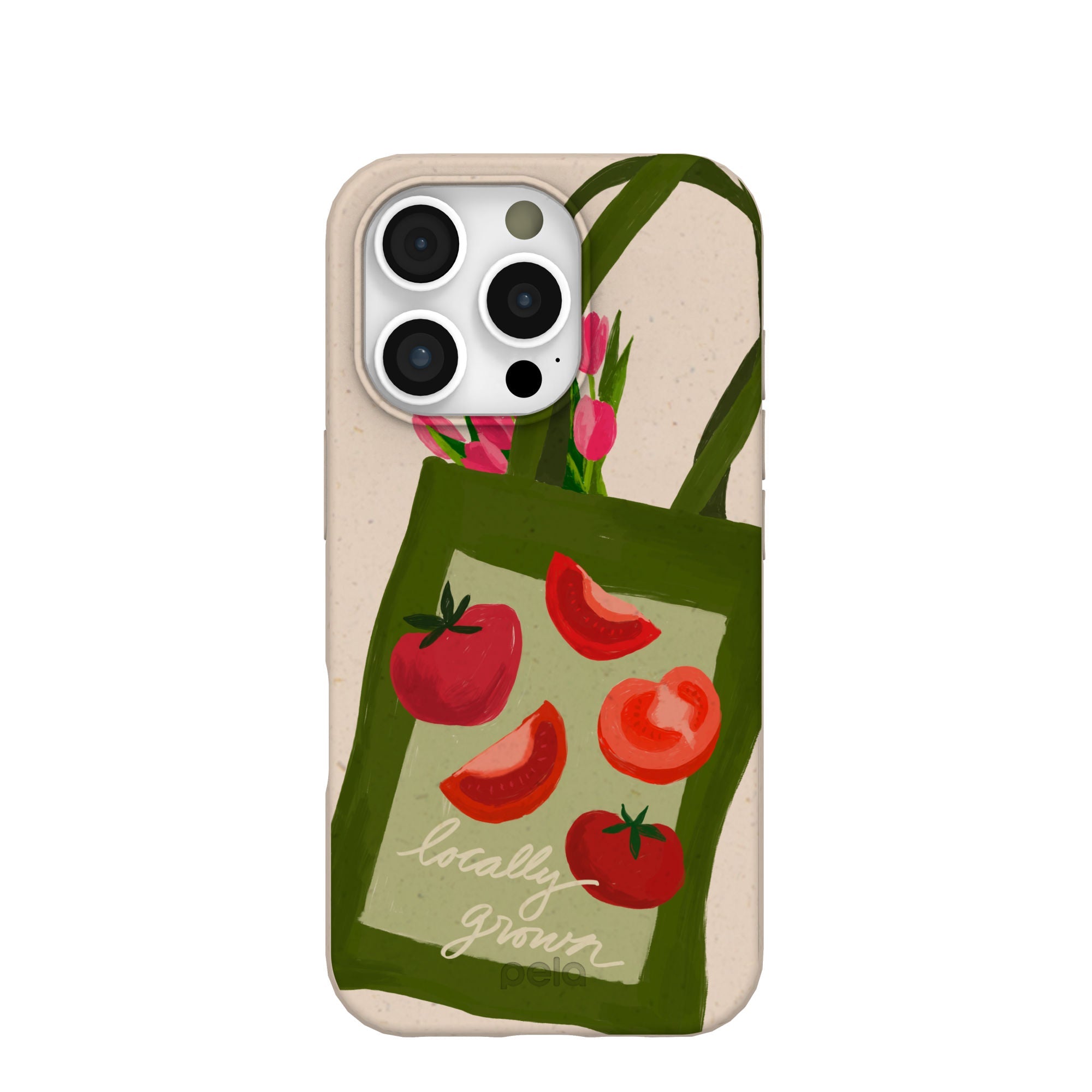 Seashell Market Tote iPhone 16 Pro Case Refurbished - Pela Case refurbished available on Cerqular