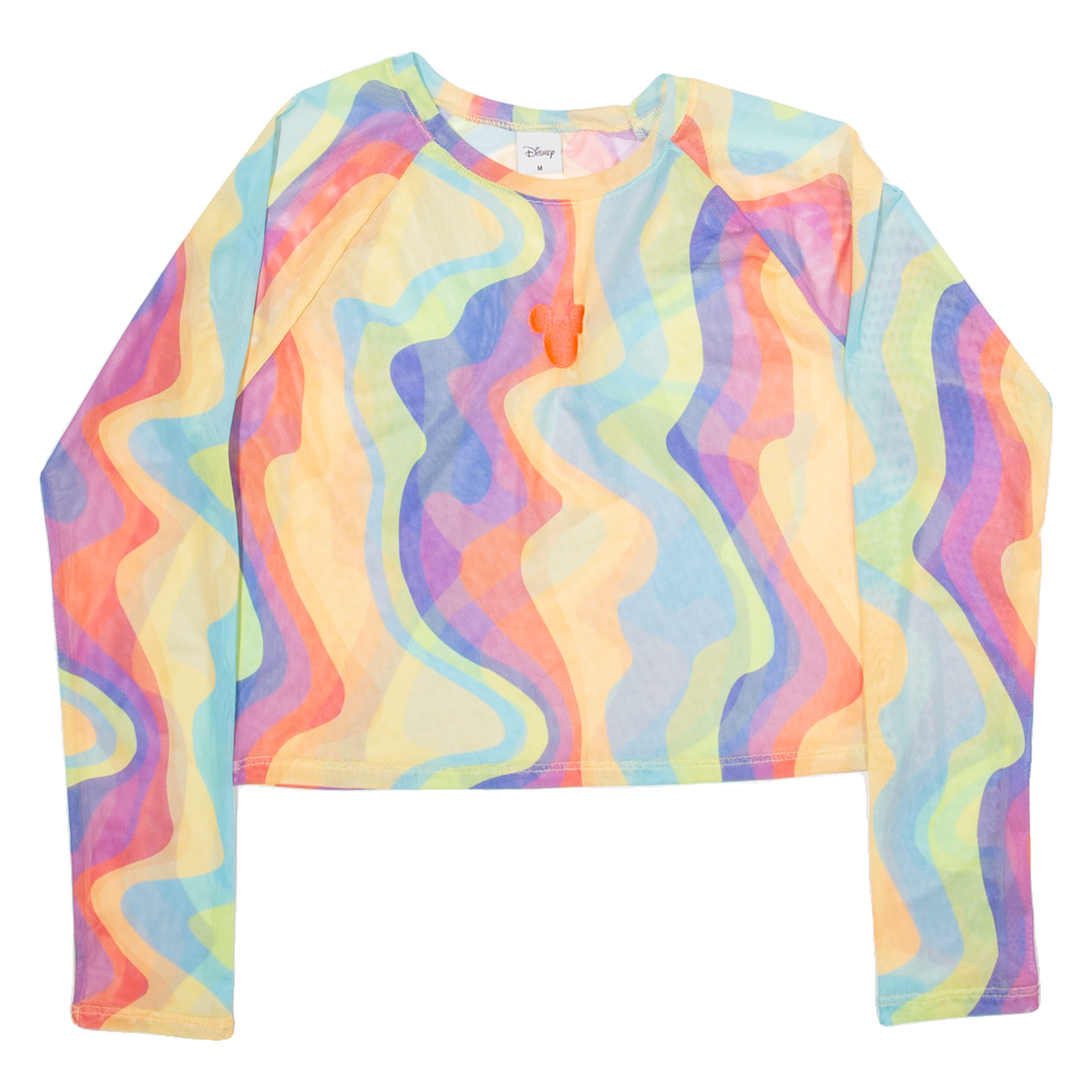 Buy DISNEY Womens Cropped Top Pink Long Sleeve Crazy Pattern M Refurbished - $23.39 DISNEY Womens Cropped Top Pink Long Sleeve Crazy Pattern M Refurbished - N/A refurbished available on Cerqular