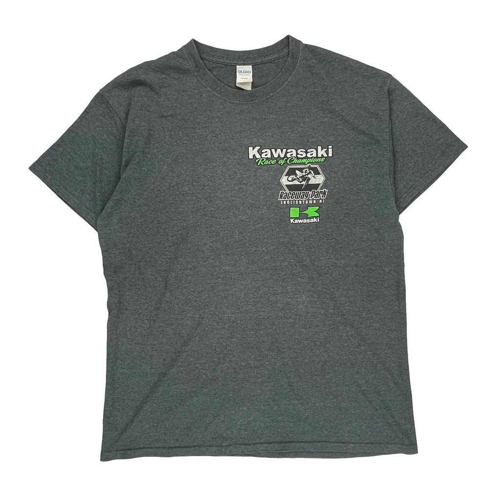 Buy Raceway Park Gildan Graphic T-Shirt - Large Grey Cotton Refurbished - $25.11 Raceway Park Gildan Graphic T-Shirt - Large Grey Cotton Refurbished - Thrifted (note: this is a term often used to describe second- refurbished available on Cerqular