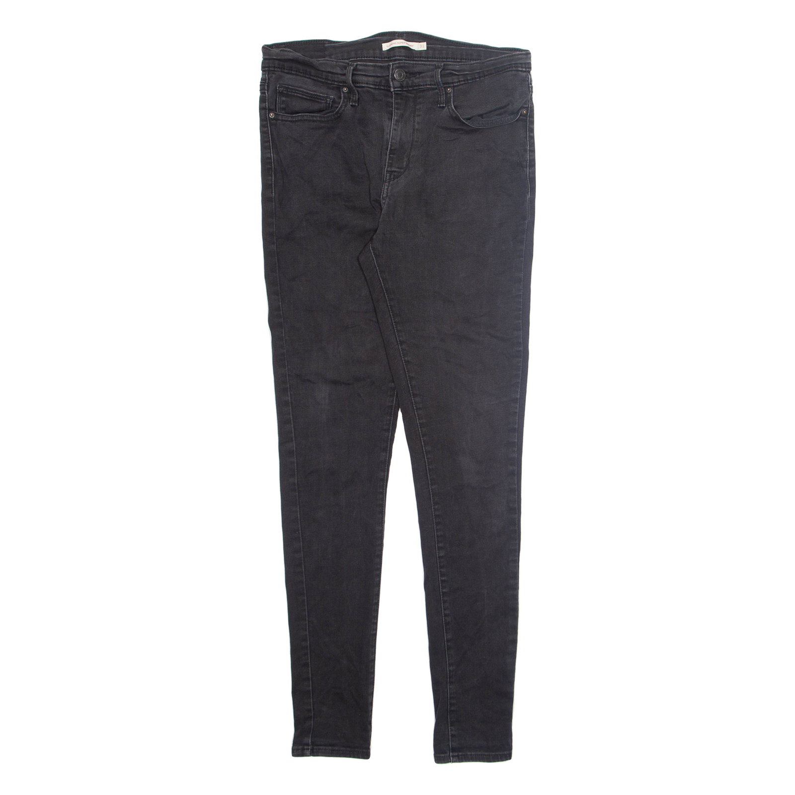 LEVI'S Womens Jeans Black Slim Skinny W31 L32 Refurbished - N/A refurbished available on Cerqular