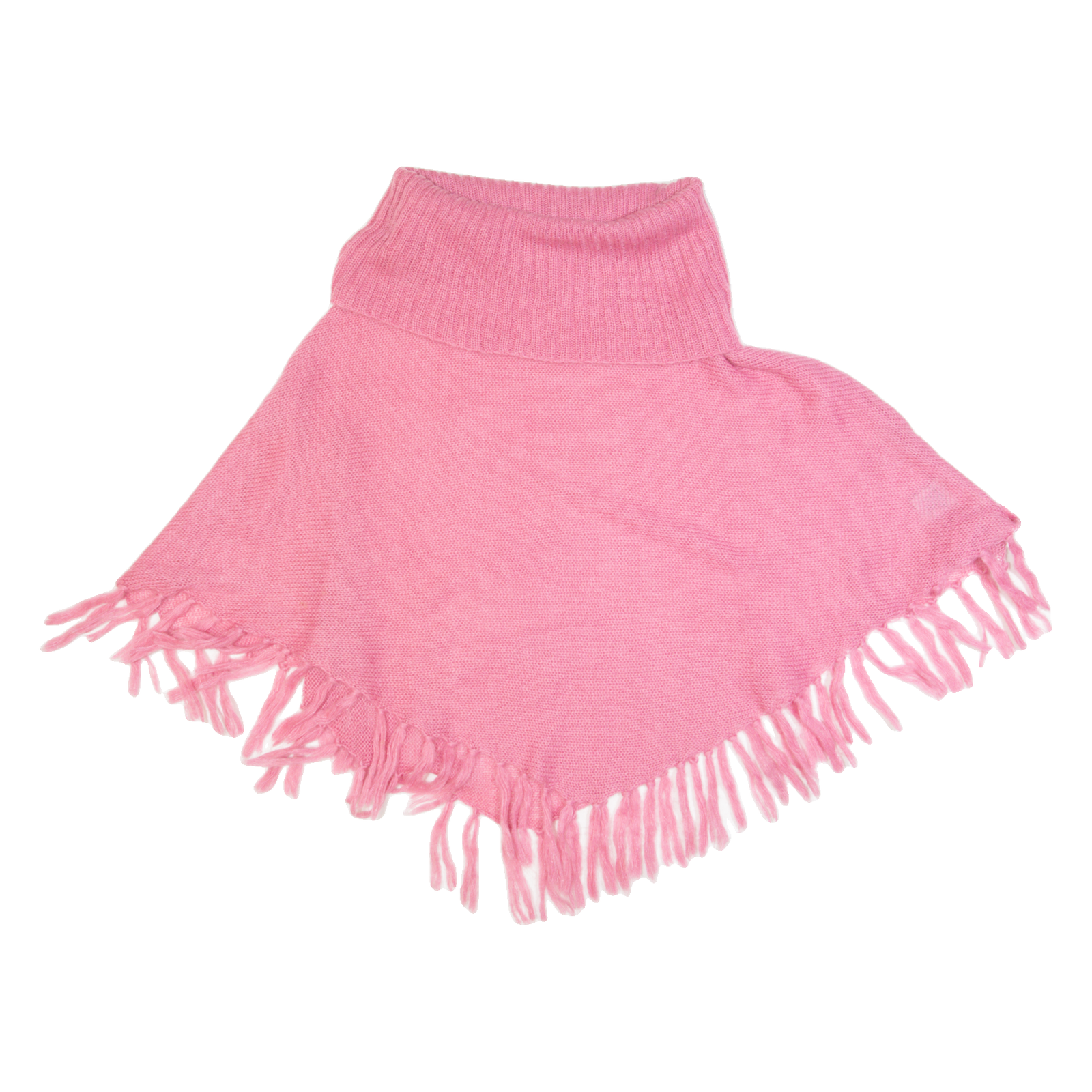 GUESS Poncho Womens Jumper Pink Roll Neck Tight Knit Short Sleeve Mohair S Refurbished - N/A refurbished available on Cerqular