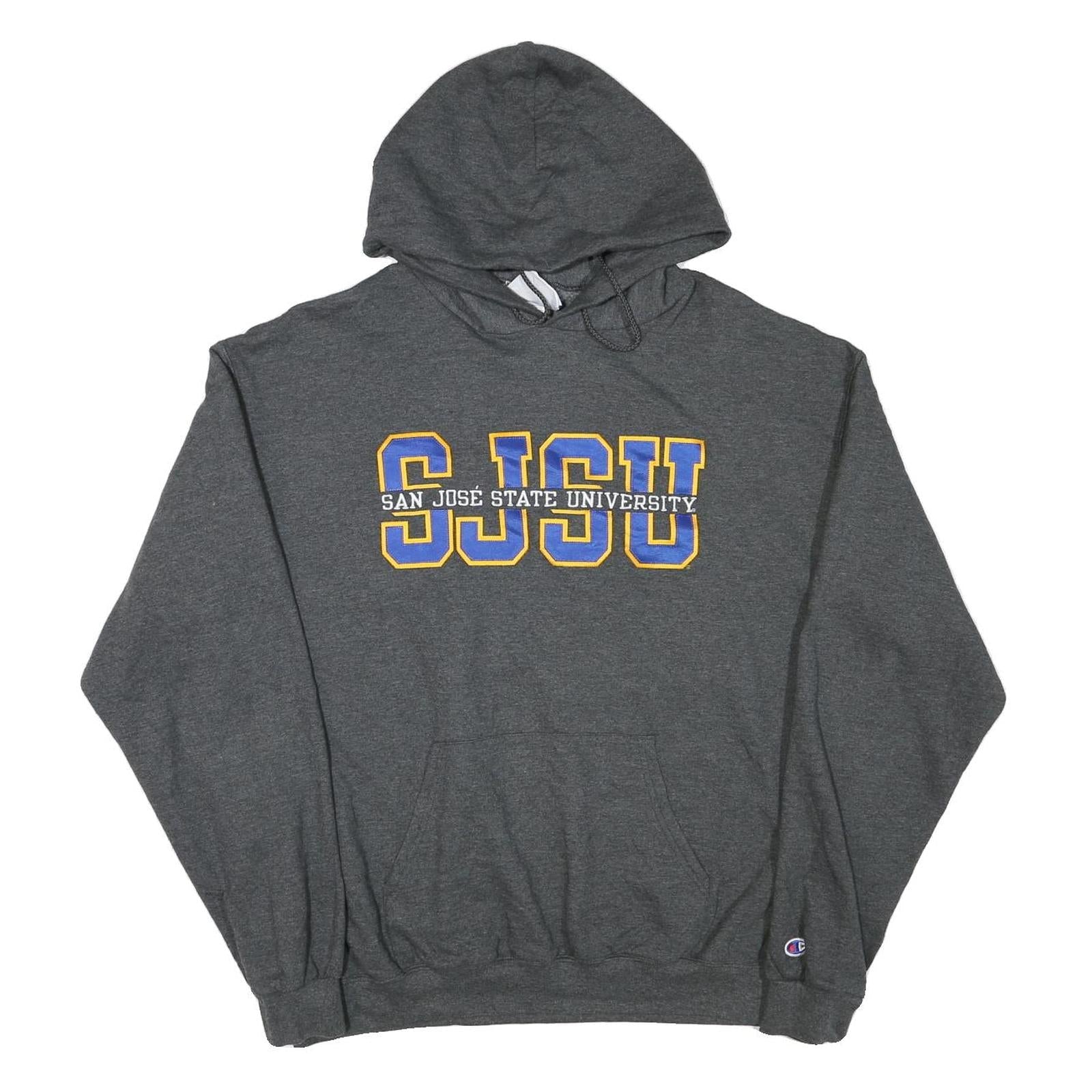 CHAMPION Mens Grey San Jose State University Pullover Hoodie XL Collegiate Refurbished - N/A refurbished available on Cerqular