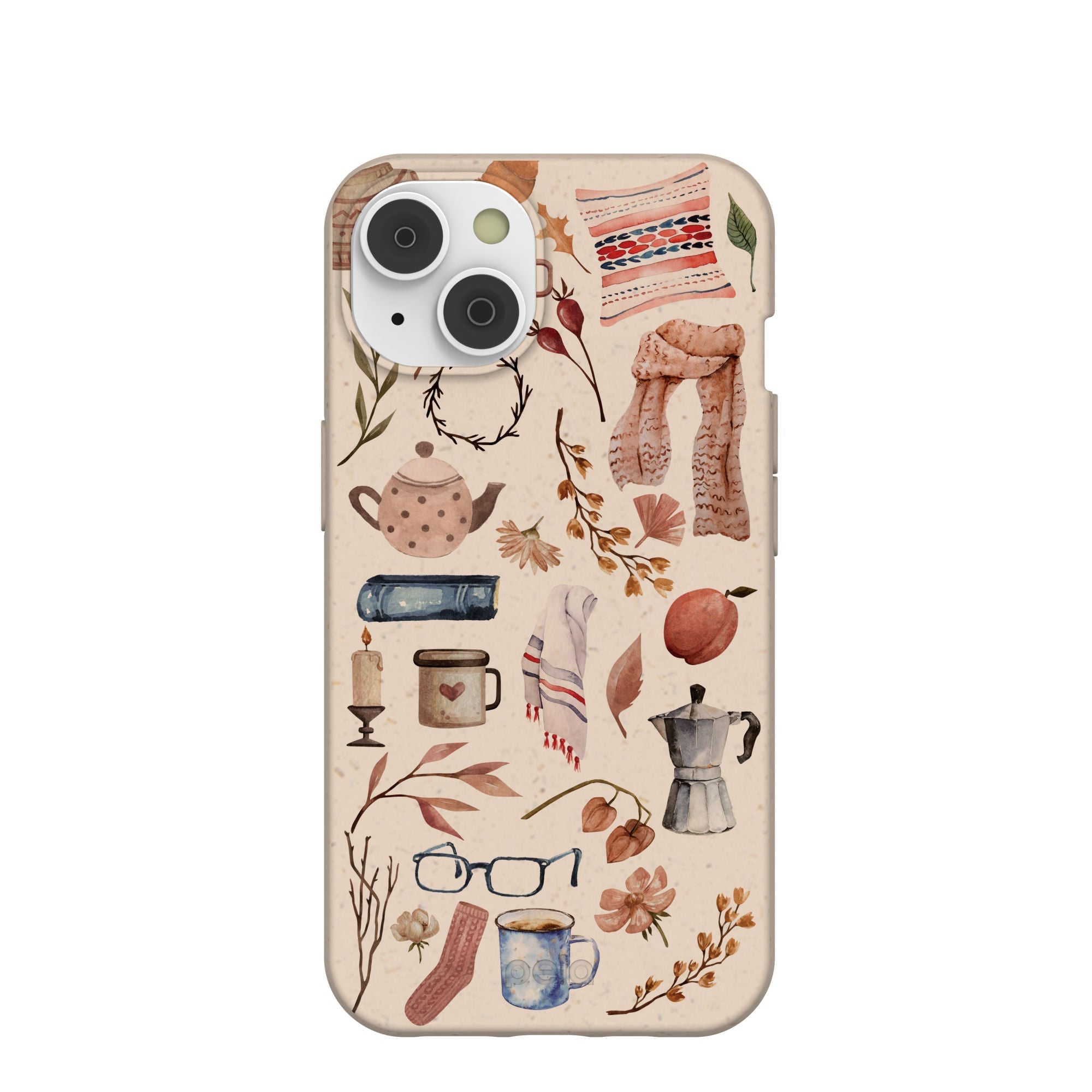Seashell Creature Comforts iPhone 14/16e Case Refurbished - Pela Case refurbished available on Cerqular