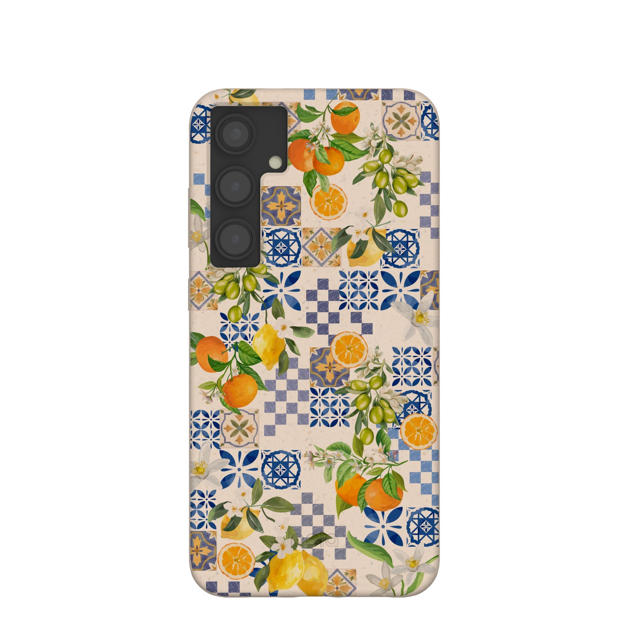 Seashell Amalfi Fruits Samsung Galaxy S24+(Plus) Case Refurbished - Pela Case refurbished available on Cerqular