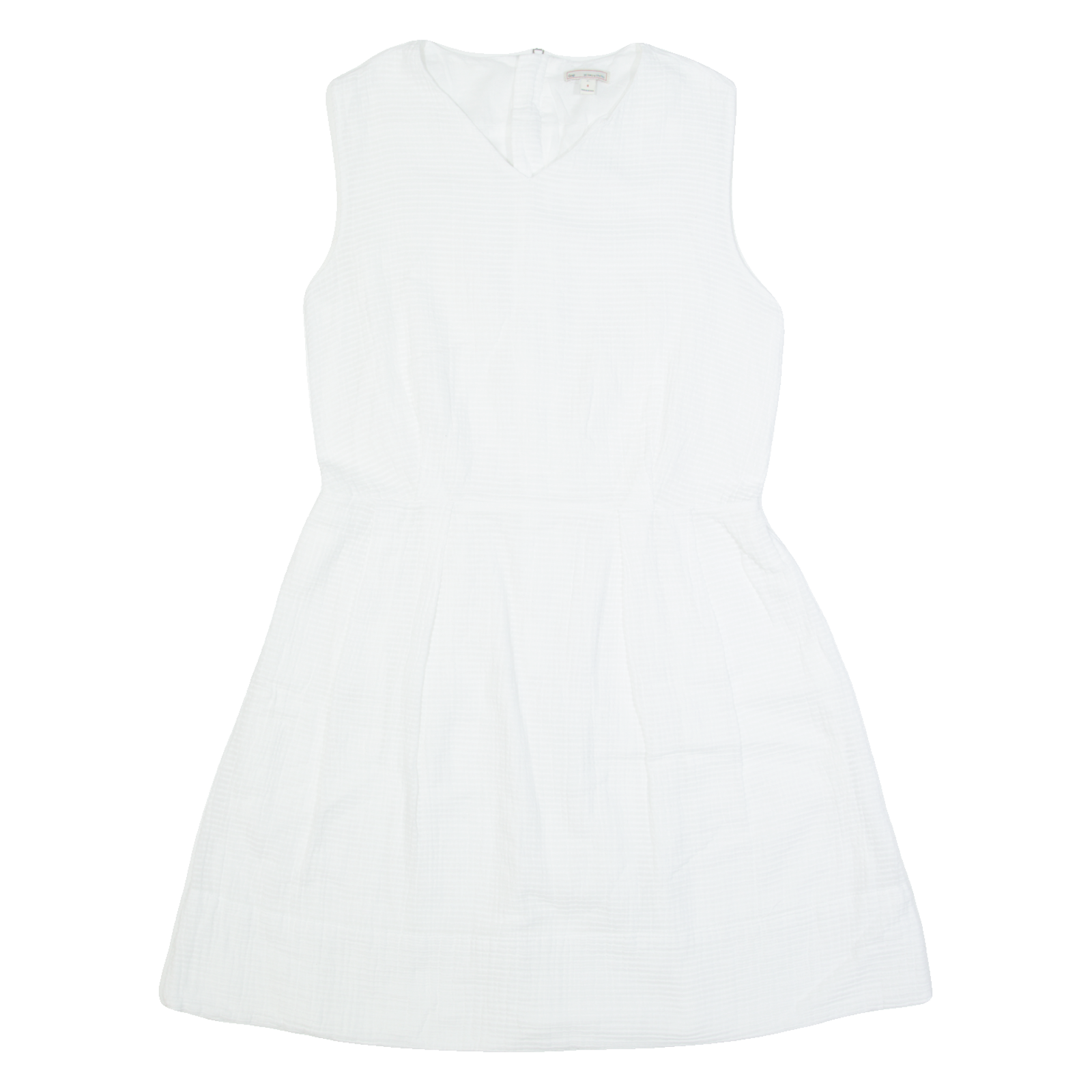 GAP Womens Fit & Flare Dress White Sleeveless Knee Length UK 8 Refurbished - N/A refurbished available on Cerqular