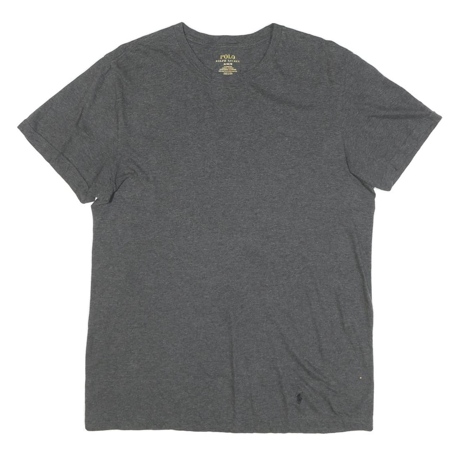 POLO RALPH LAUREN Mens Grey Classic T-Shirt M Short Sleeve Crew Neck Cotton Refurbished - N/A refurbished available on Cerqular