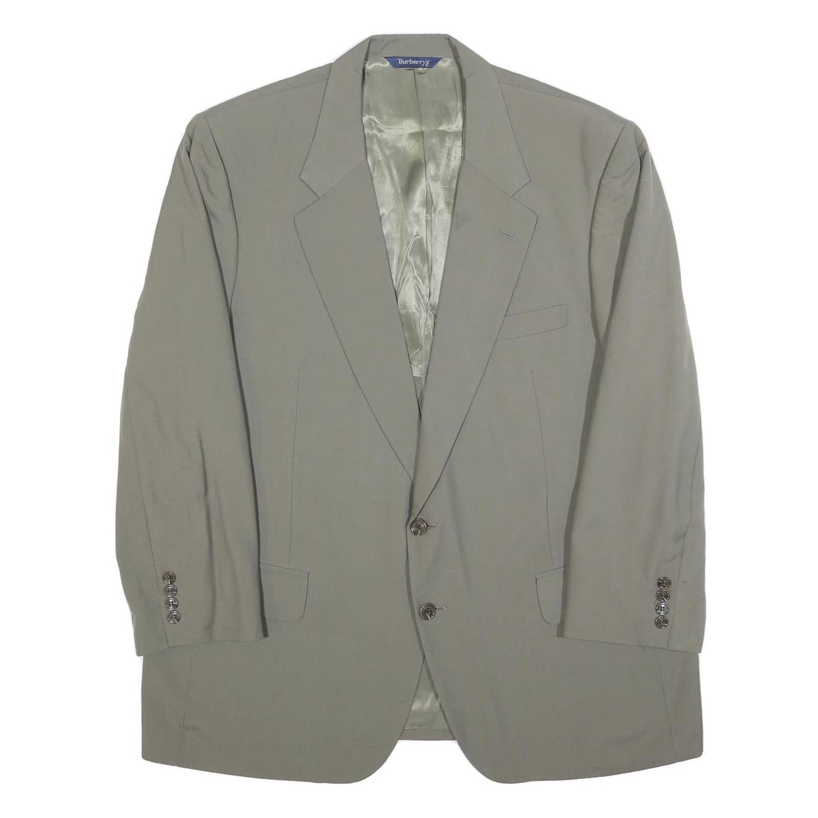 Buy BURBERRY Mens Grey L Jacket Button Classic Tailored Plain Button Closure Refurbished - $132.59 BURBERRY Mens Grey L Jacket Button Classic Tailored Plain Button Closure Refurbished - N/A refurbished available on Cerqular