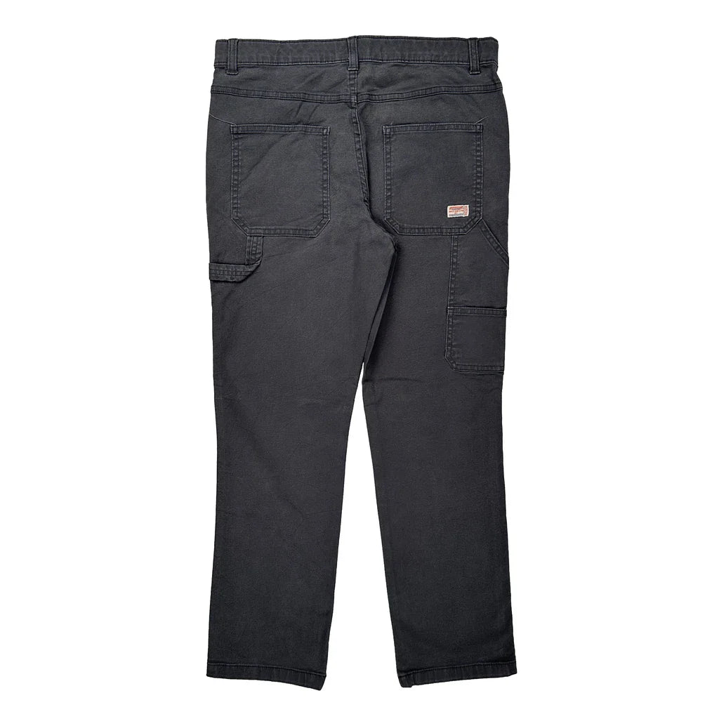 Age 16 Husky Unbranded Cargo Trousers - 32W 27L Grey Cotton Refurbished - Thrifted (note: this is a term often used to describe second- refurbished available on Cerqular