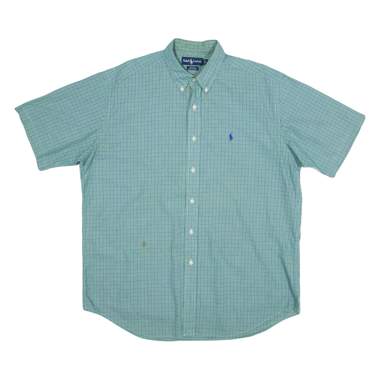 RALPH LAUREN Blake Mens Shirt Green Check L Refurbished - N/A refurbished available on Cerqular