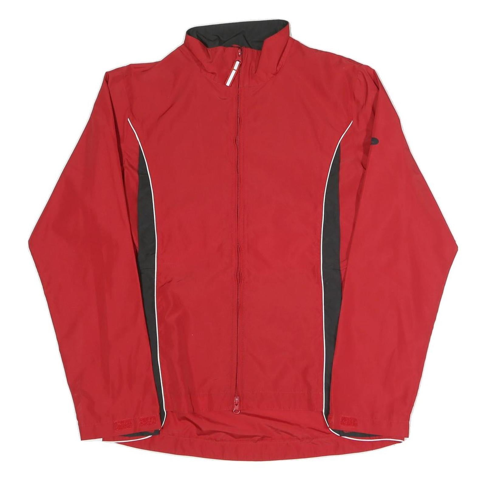 ODLO Womens Red & Black Outdoor Jacket M Polyester Blend Zip Lightweight Sport Refurbished - N/A refurbished available on Cerqular