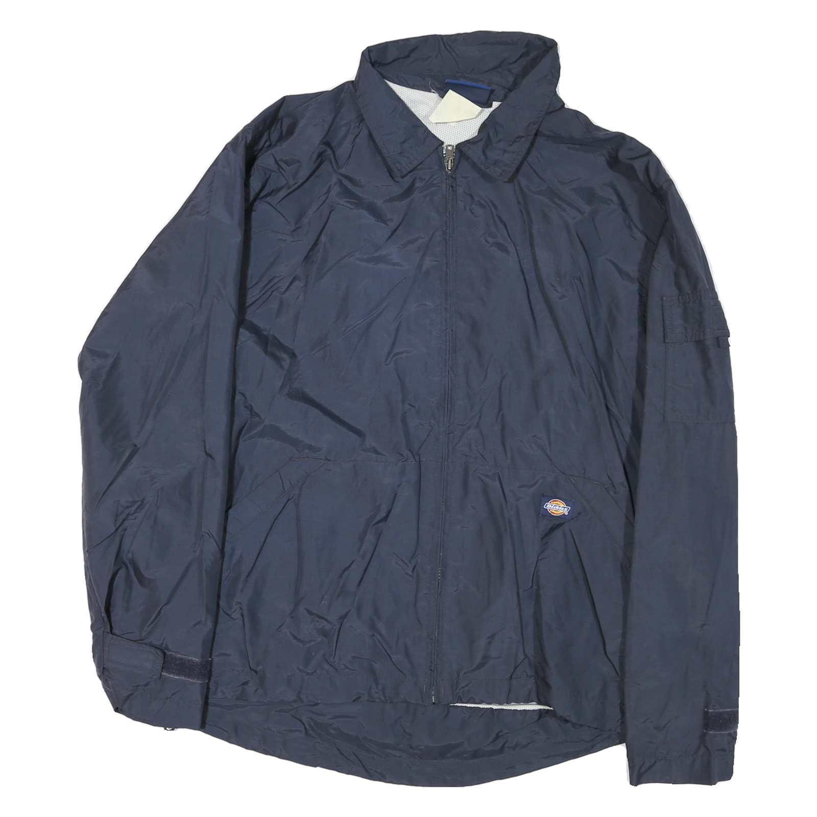 DICKIES Mens Navy Blue Classic Nylon Jacket M Zip Plain Casual Workwear Refurbished - N/A refurbished available on Cerqular
