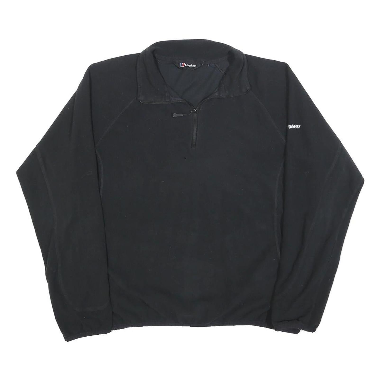 BERGHAUS Womens Black Plain Pullover Jumper Crew Neck Polyester UK 16 Outdoor Refurbished - N/A refurbished available on Cerqular