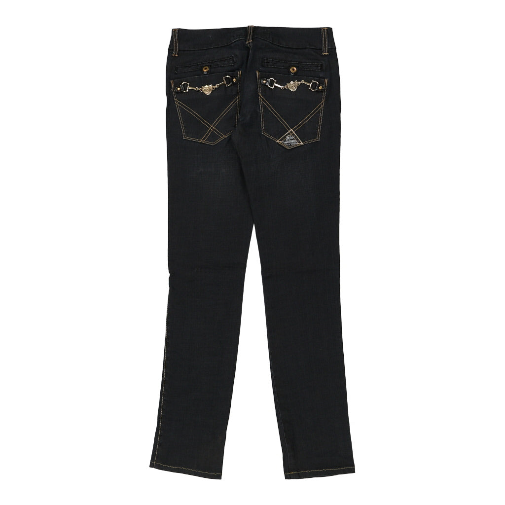 Roy Rogers Jeans - 27W UK 8 Black Cotton Refurbished - Thrifted (note: this is a term often used to describe second- refurbished available on Cerqular